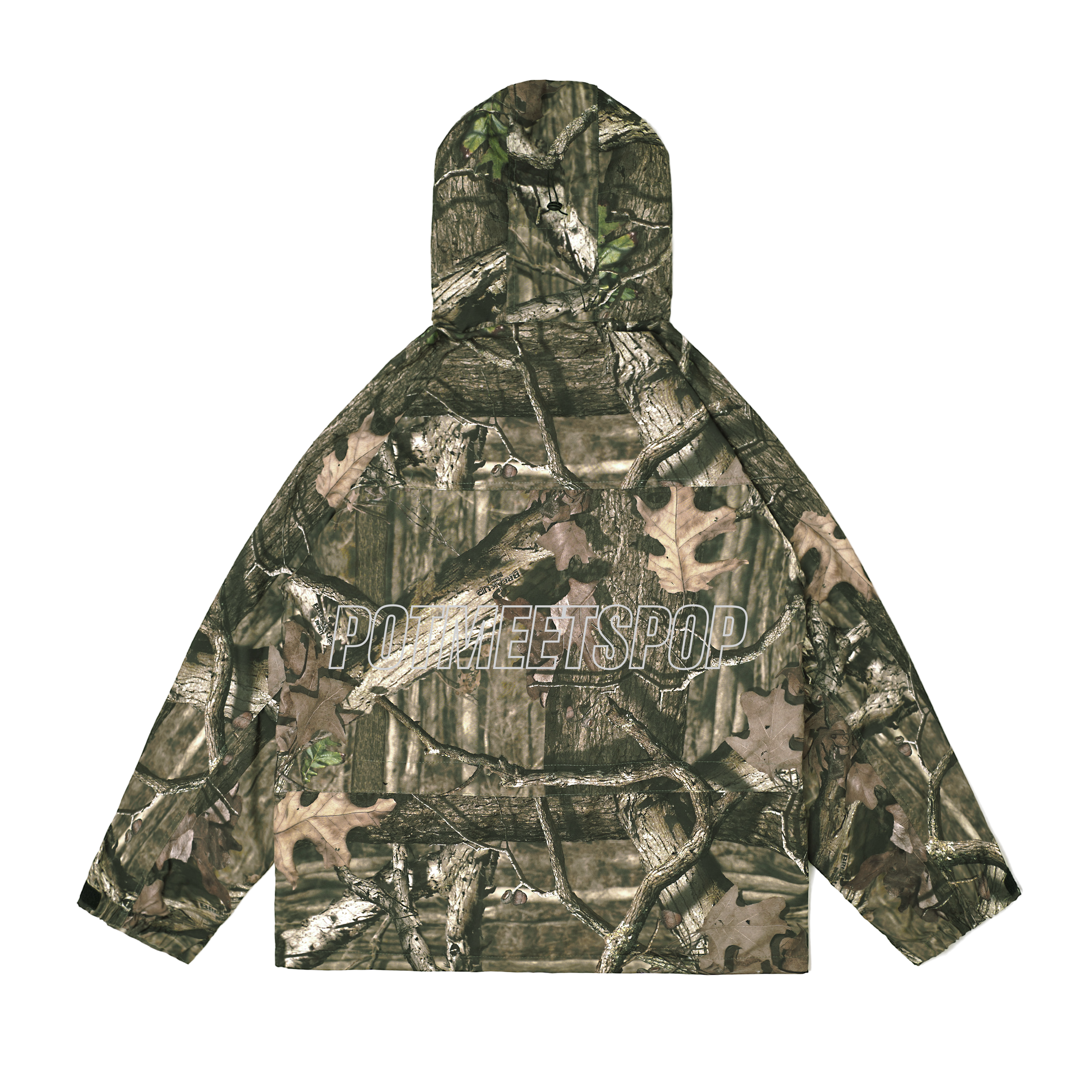 Pot Meets Pop Jaket - Leafy Outdoor Jacket Real Camo Fw25 - Jacket
