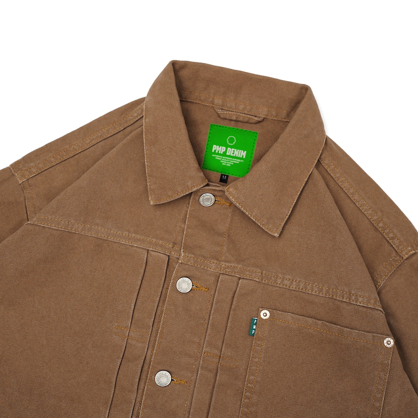 Pot Meets Pop Jacket - Super Skunk Duck Canvas Washed Brown Fw25 - Jacket