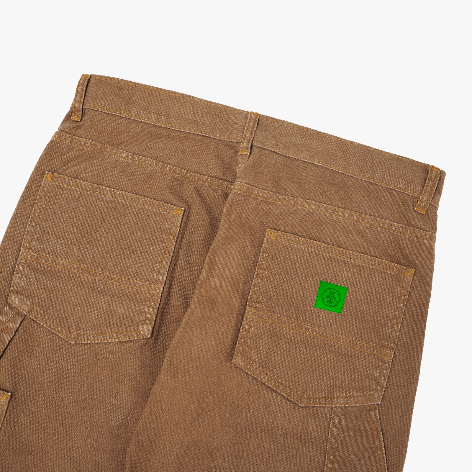 Pot Meets Pop Celana Panjang - Cacho Carpenter Duck Canvas Dirty Washed Duck Brown Fw25 - Carpenter Pants