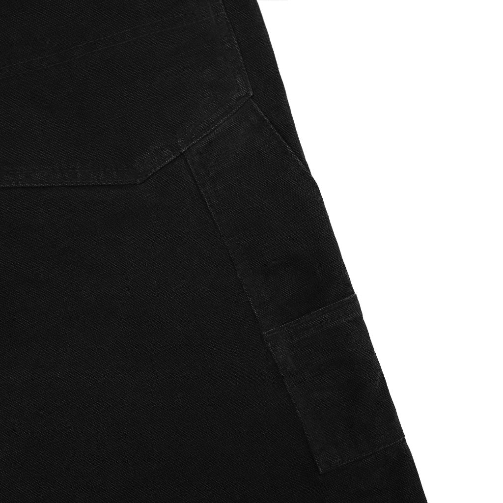 Pot Meets Pop Celana Panjang - Cacho Carpenter Duck Canvas Dirty Washed Black Fw25 - Carpenter Pants