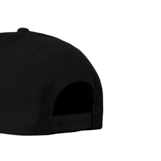 Pot Meets Pop Topi - Spell Out 5 Panel Snapback Black Fw25 - Cap