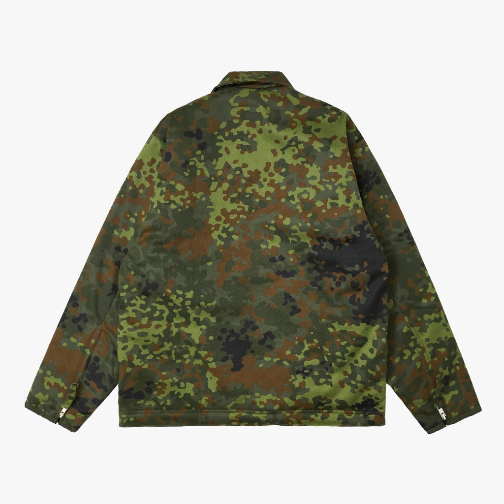 Pot Meets Pop Jaket - Herrer Quilted Lined Flectarn Camo Fw25 - Work Jacket