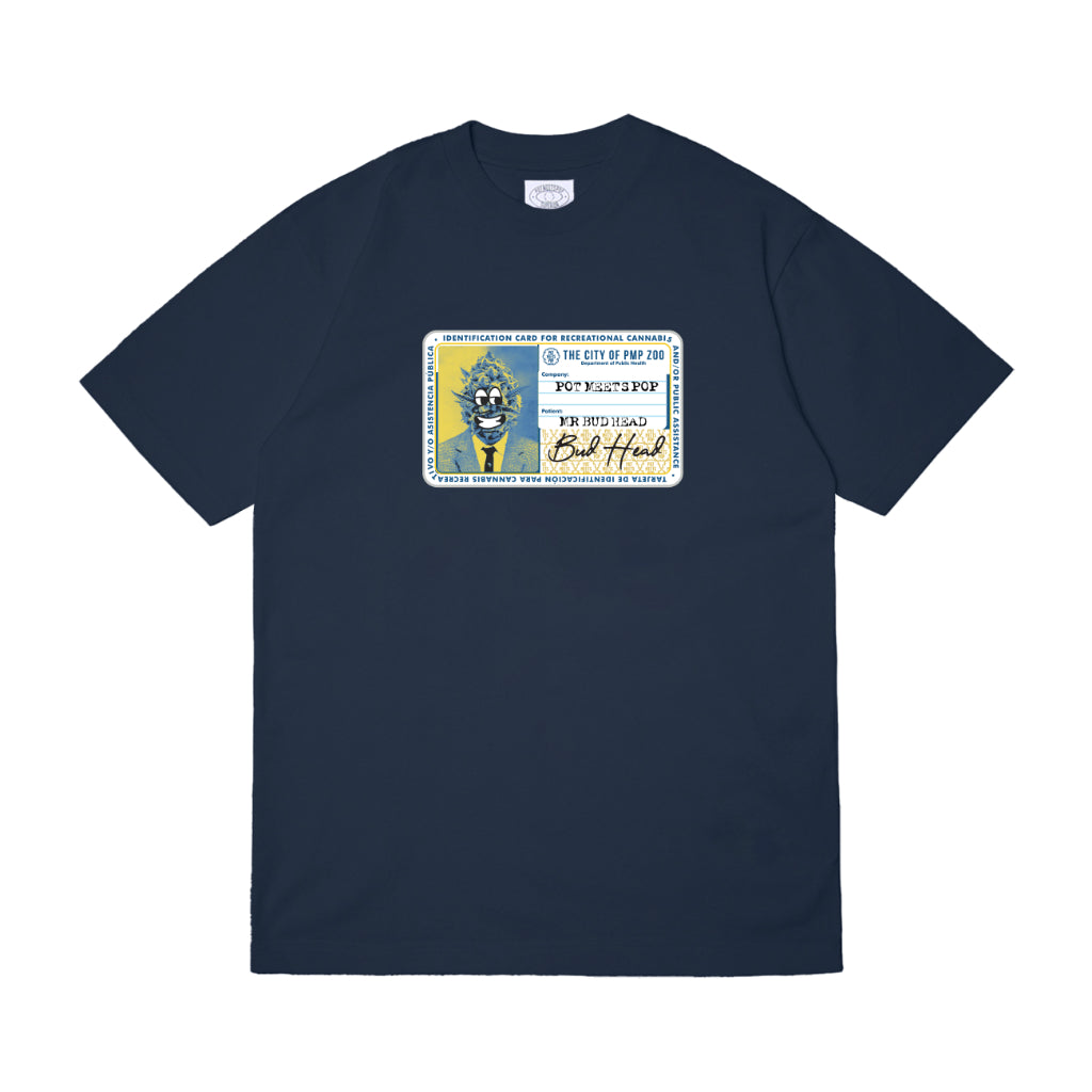 Pot Meets Pop Kaos Lengan Pendek - Medical Id Tee Heather Navy Fw25 - T'shirt