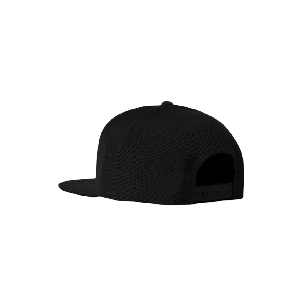 Pot Meets Pop Topi - Spell Out 5 Panel Snapback Black Fw25 - Cap