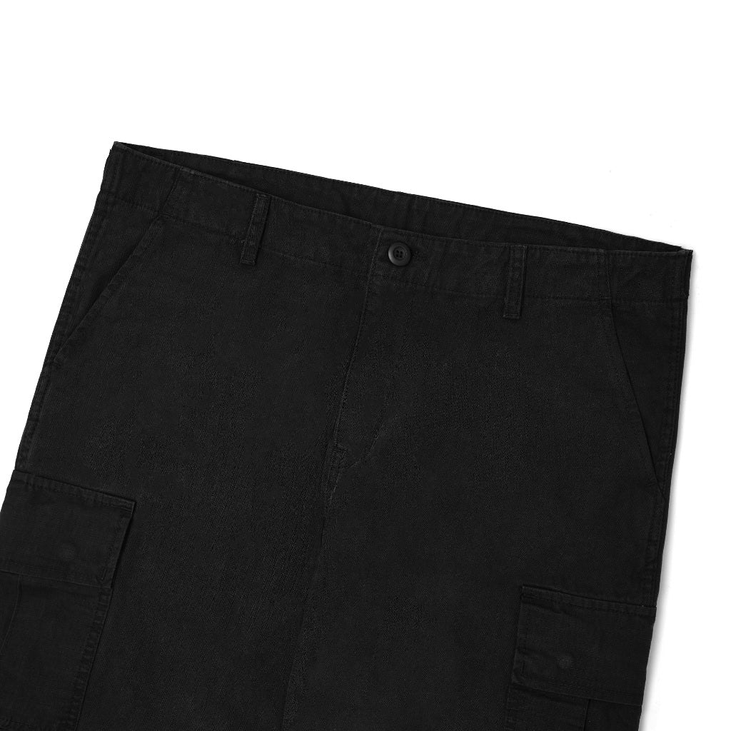Pot Meets Pop Cargo Panjang - Chronic Cargo Pants Washed Black fw25 - Cargo Pants