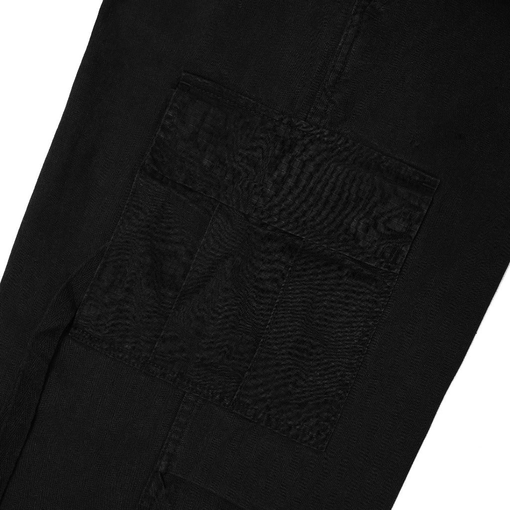 Pot Meets Pop Cargo Panjang - Chronic Cargo Pants Washed Black fw25 - Cargo Pants