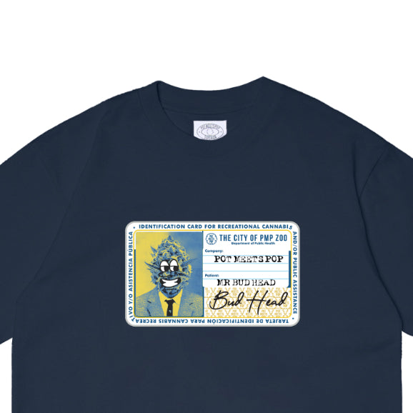 Pot Meets Pop Kaos Lengan Pendek - Medical Id Tee Heather Navy Fw25 - T'shirt