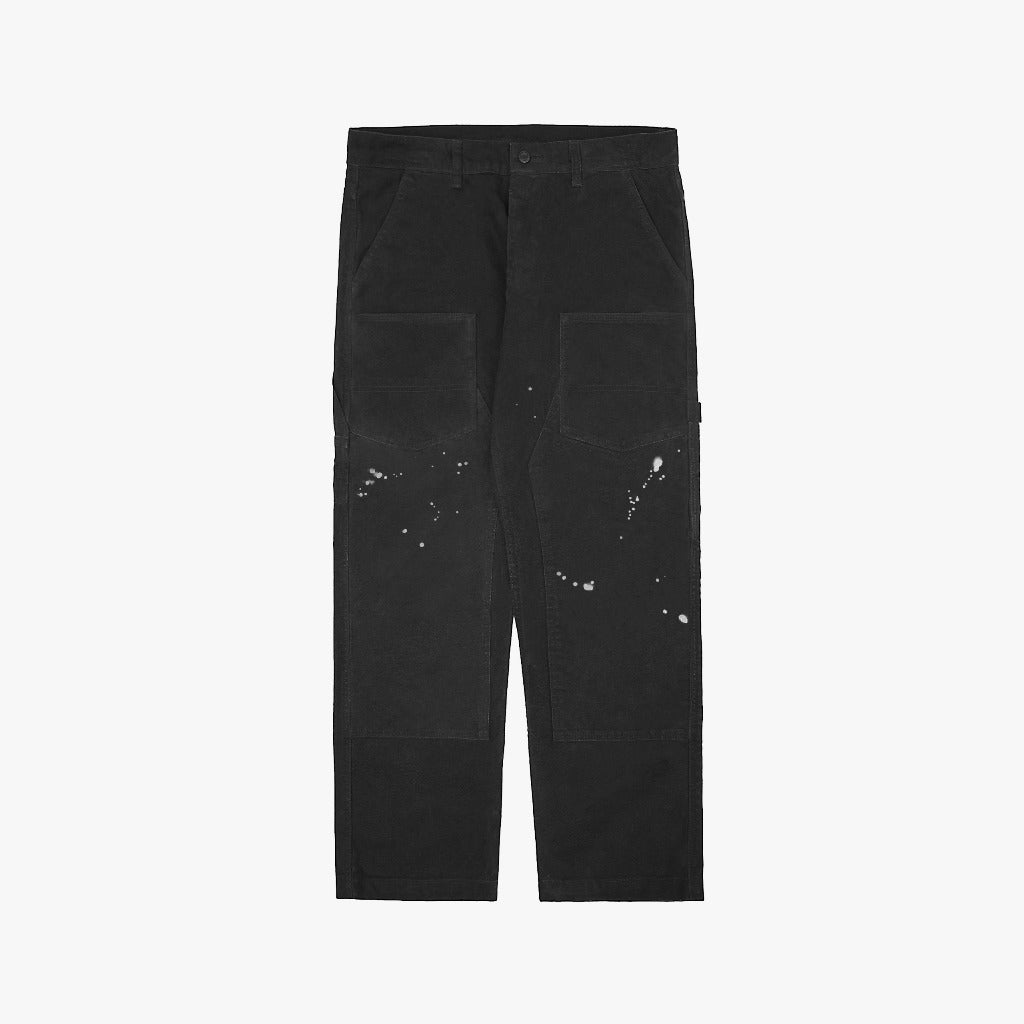 Pot Meets Pop Celana Panjang - Cacho Carpenter Duck Canvas Dirty Washed Black Fw25 - Carpenter Pants