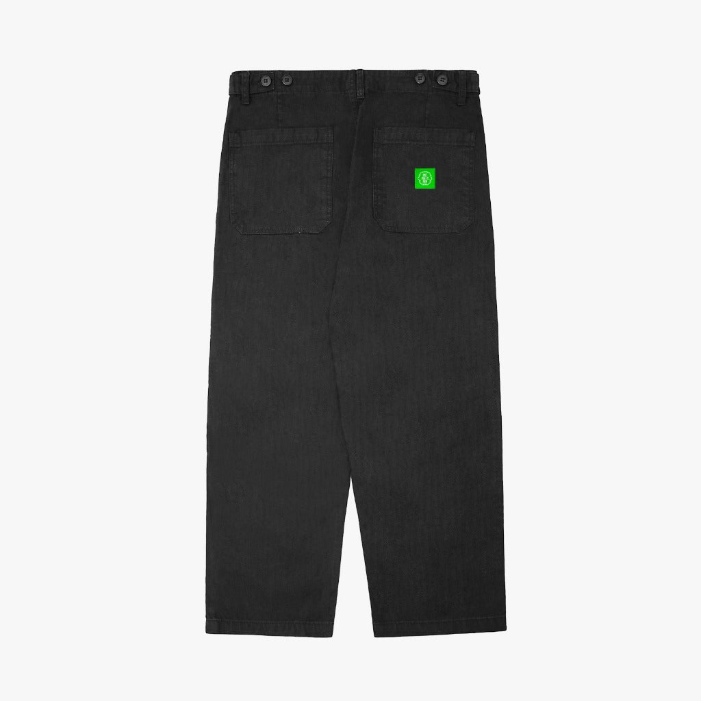 Pot Meets Pop Celana Panjang - French Cookie French Work Trousers Black F25 - Pants