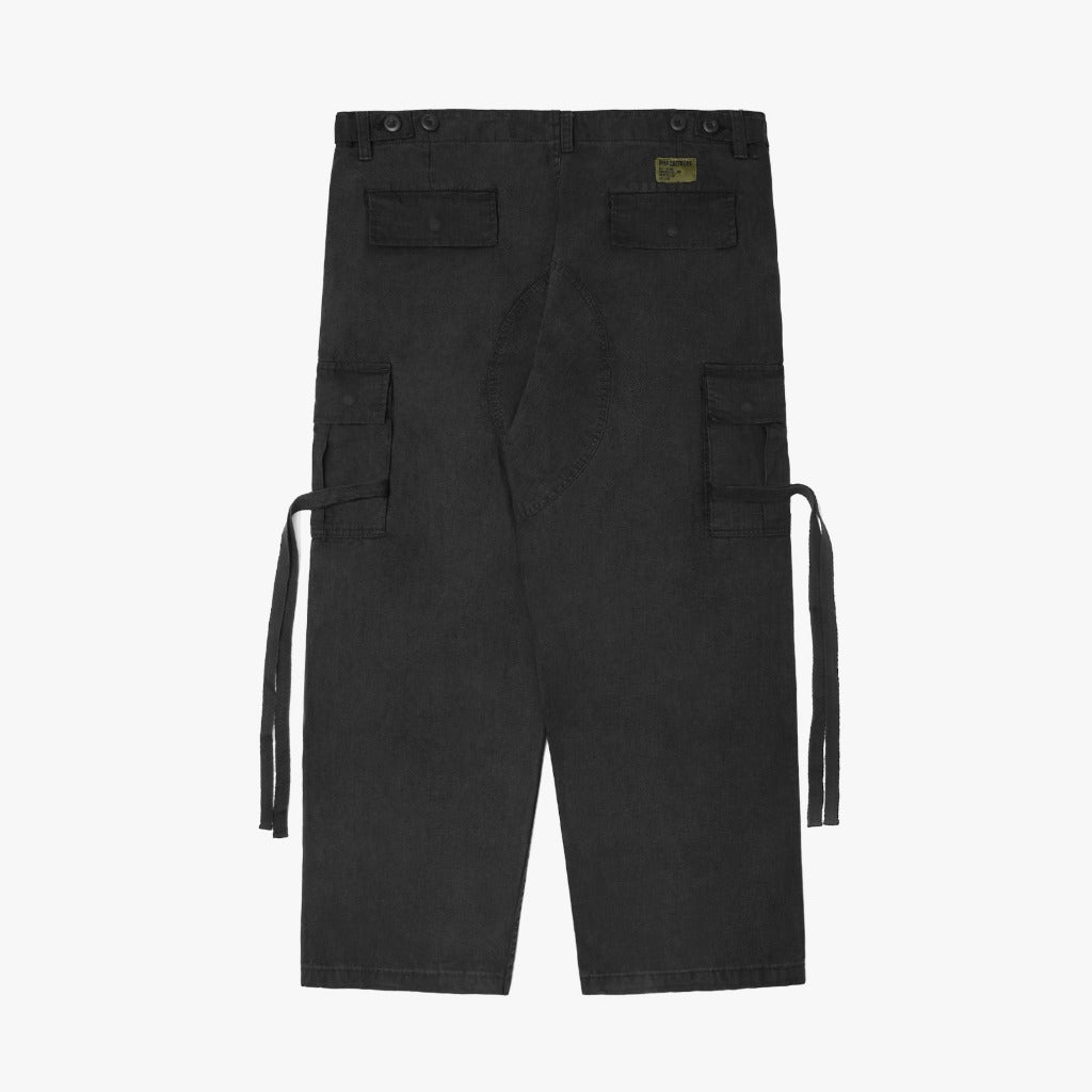 Pot Meets Pop Cargo Panjang - Chronic Cargo Pants Washed Black fw25 - Cargo Pants
