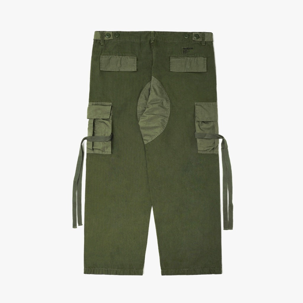 Pot Meets Pop Celana Cargo Panjang - Chronic Cargo Pants Washed Olive Fw25 - Cargo Pants