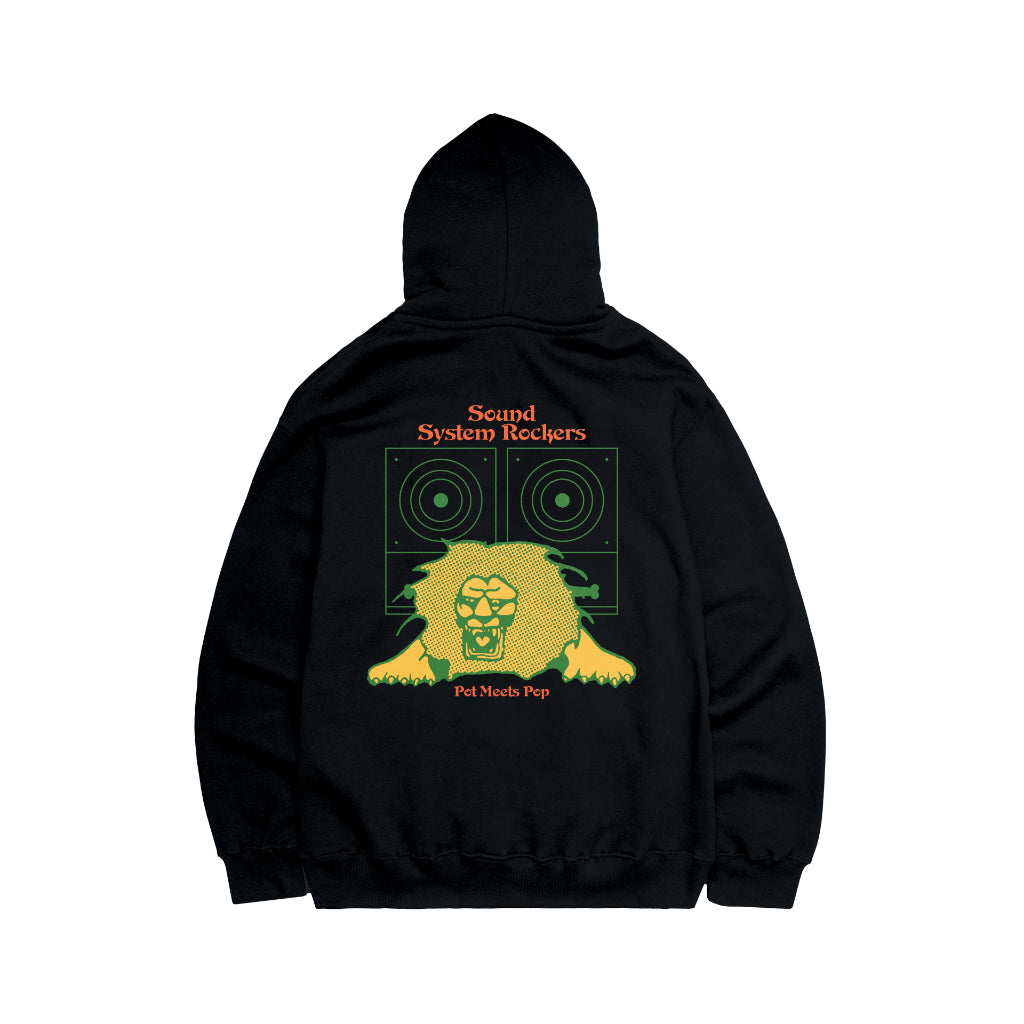 Pot Meets Pop Ziphood Lengan Panjang - Soundsytem Zip Hoodie Black Fw25 - Hoodie