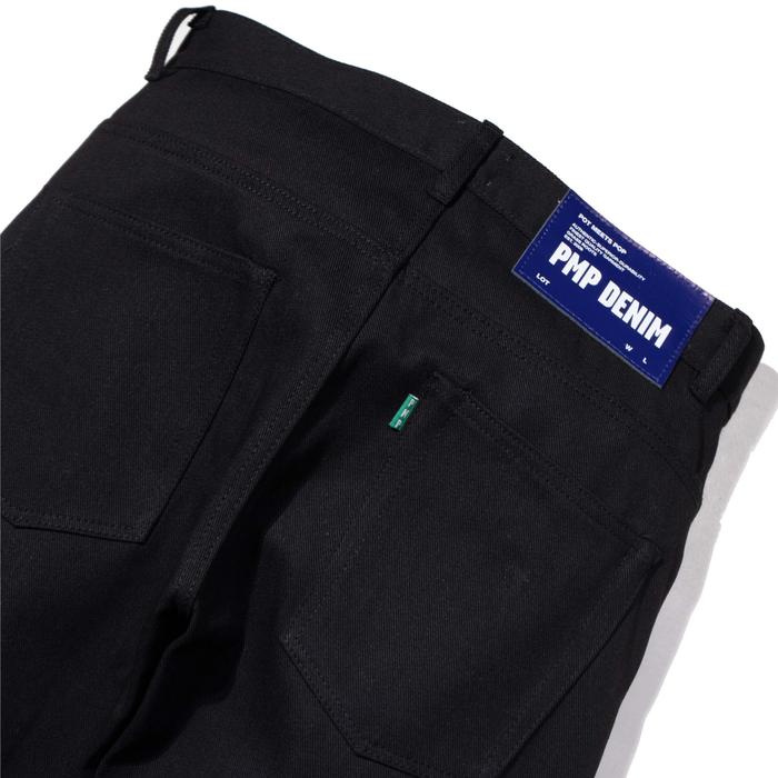 Pot Meets Pop Jeans - Pmp Denim Thaistick Black - Slim Tapered