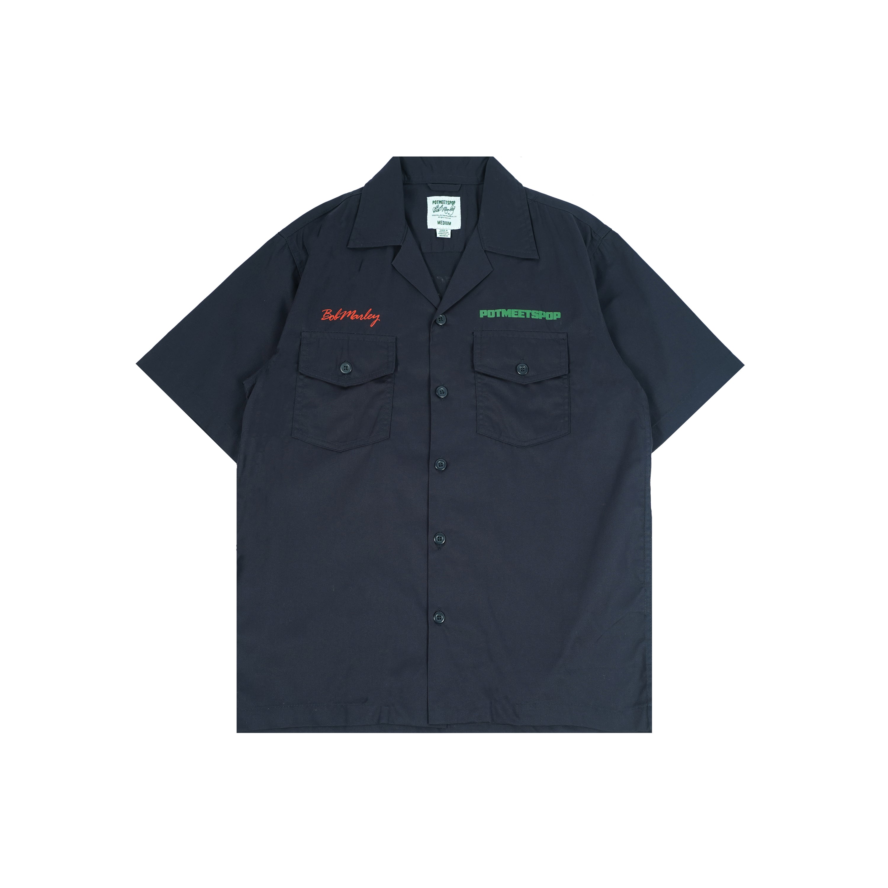 Pot Meets Pop x Bob Marley - Sunset Workshirt Navy