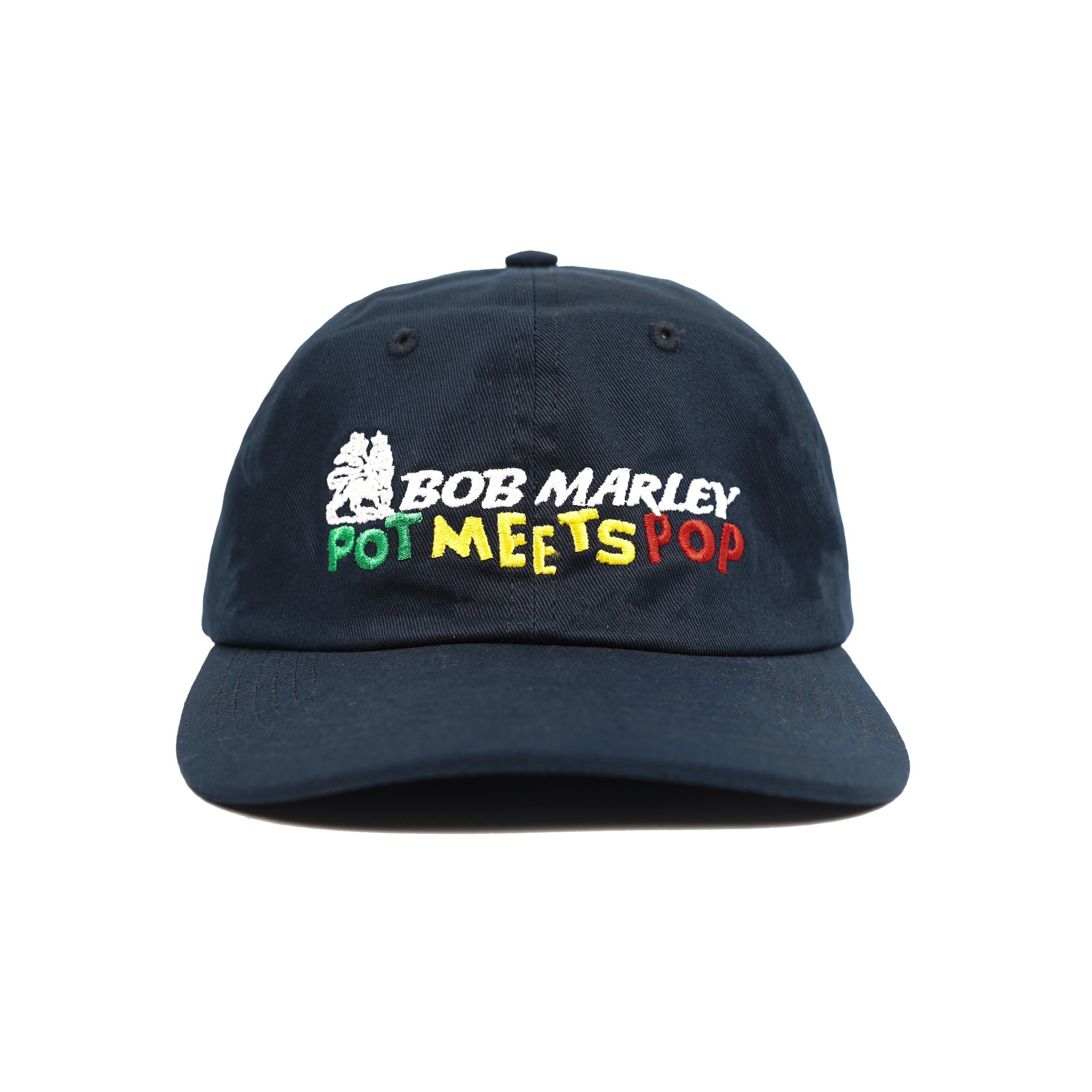 Pot Meets Pop x Bob Marley - Lion Dad Cap Navy