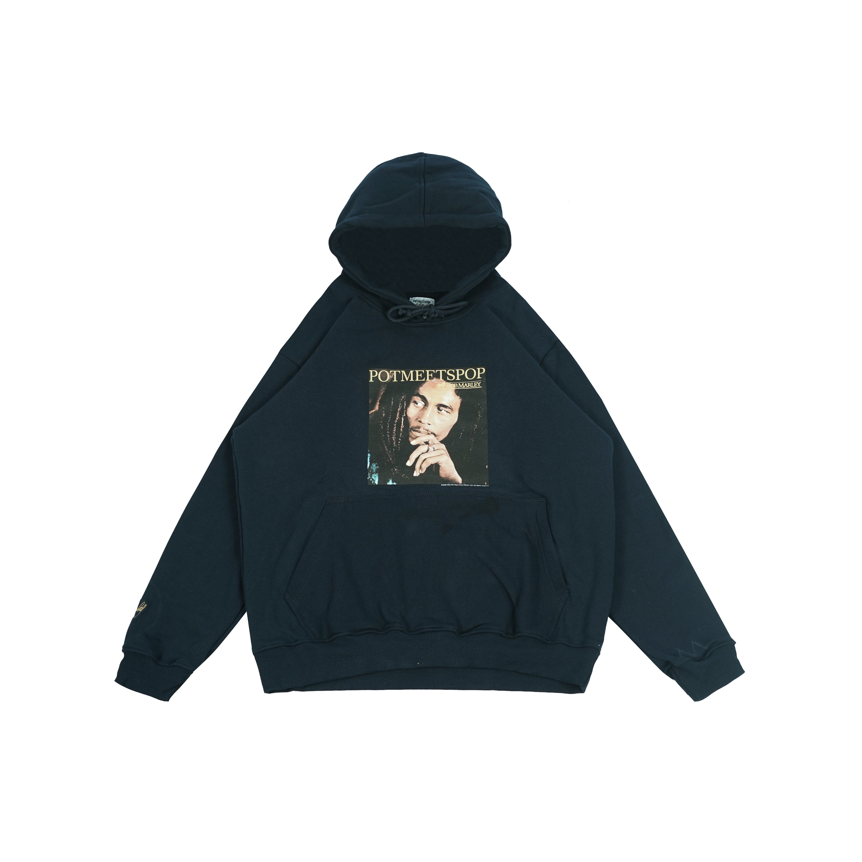Pot Meets Pop x Bob Marley - Punky Reggae Party Hoodie Navy