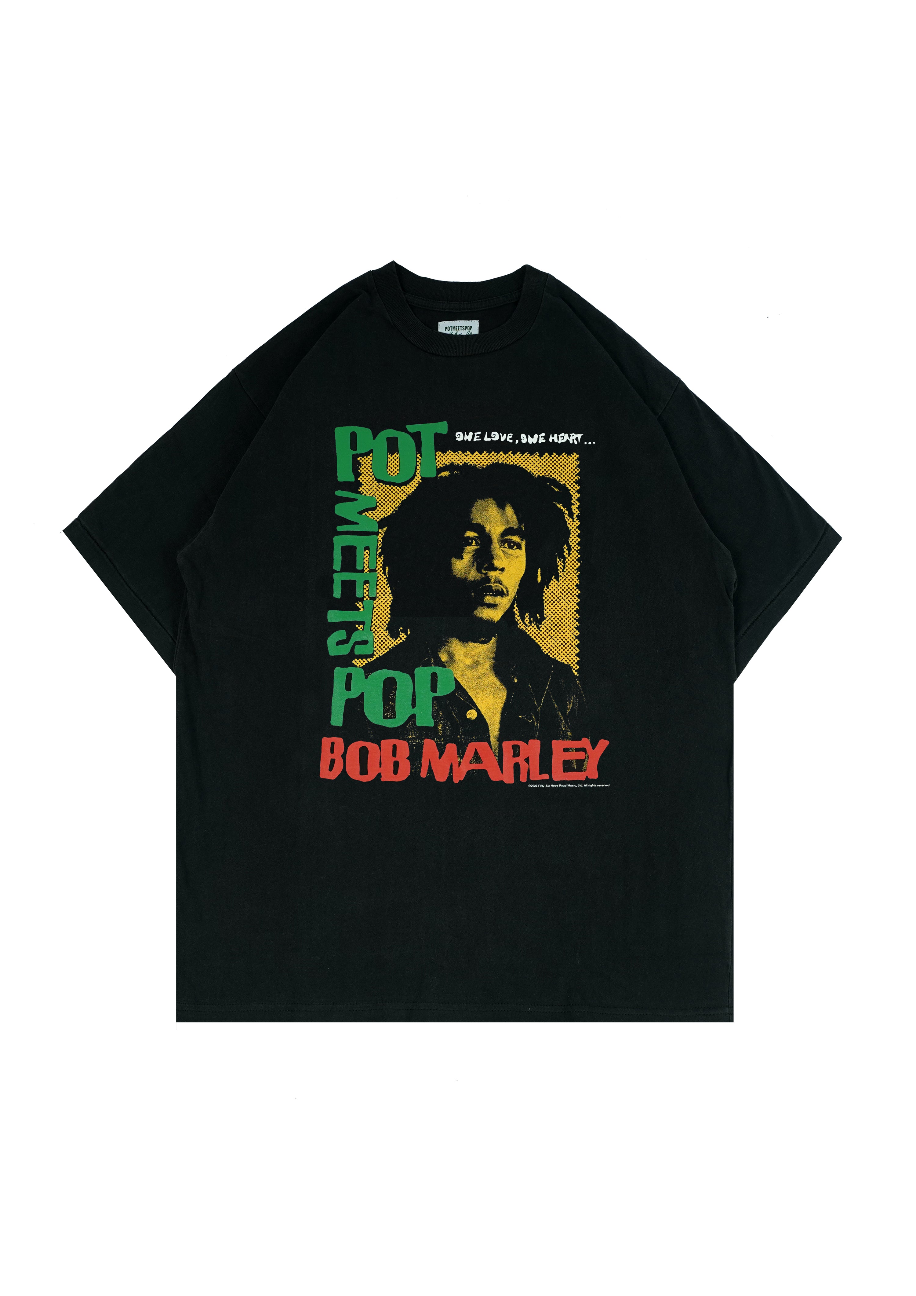 Pot Meets Pop x Bob Marley - One Love Tee Black