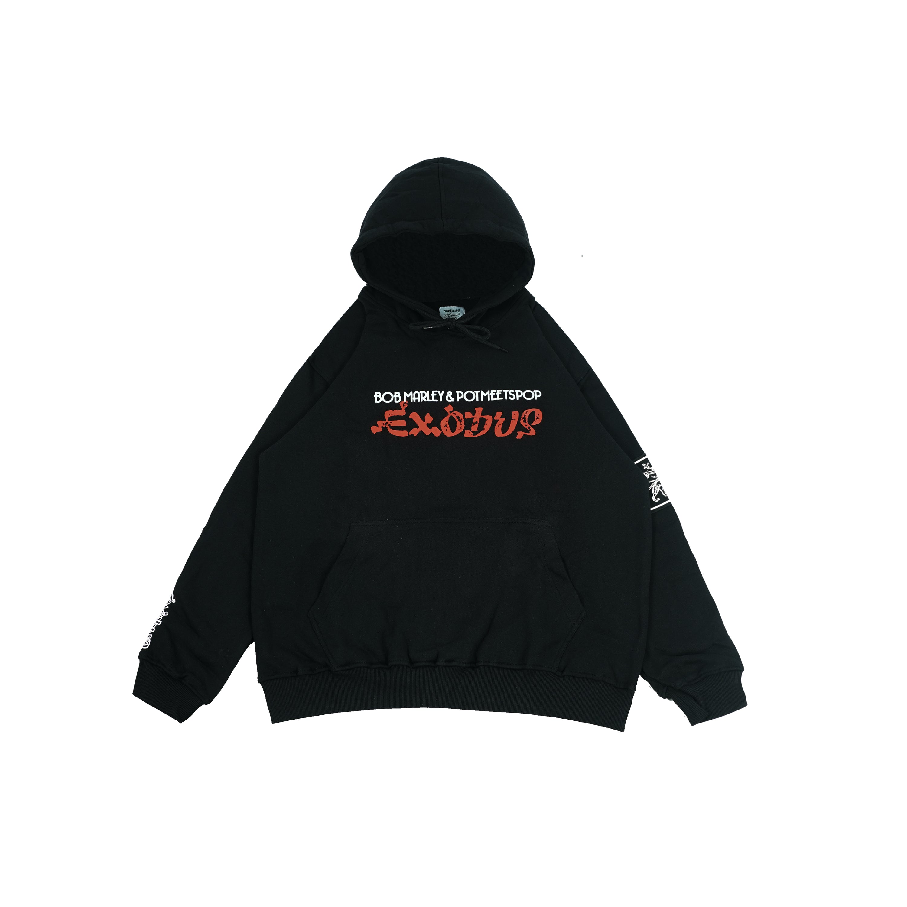 Pot Meets Pop x Bob Marley - Exodus Hoodie Black