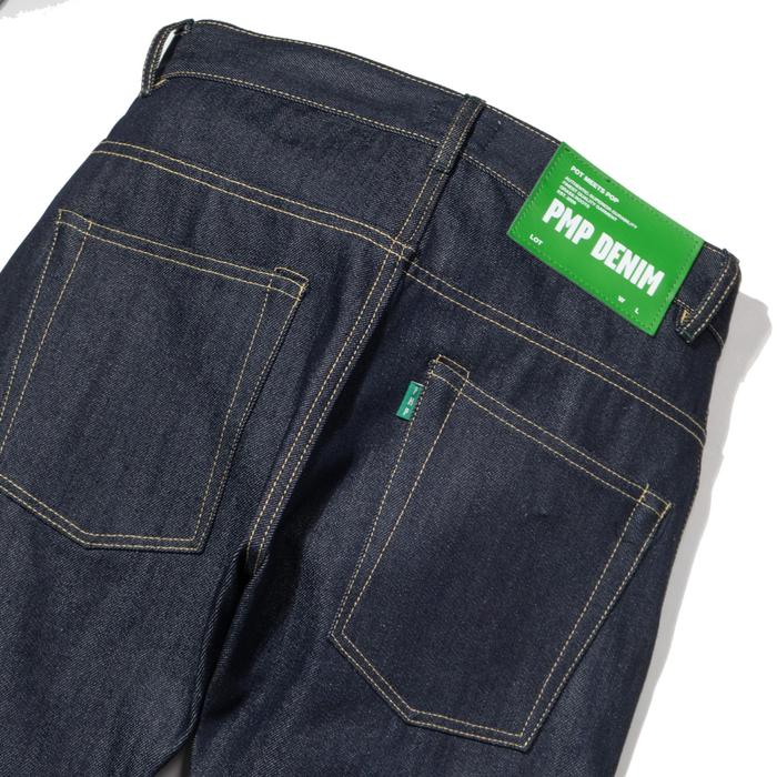 Pot Meets Pop Jeans - Pmp Denim Thaistick Dark Blue - Slim Tapered