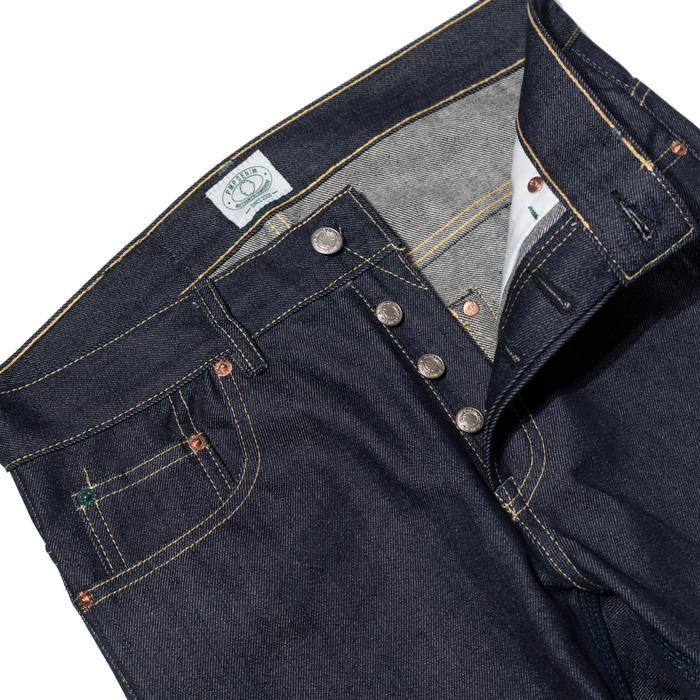 Pot Meets Pop Jeans - Pmp Denim Thaistick Dark Blue - Slim Tapered