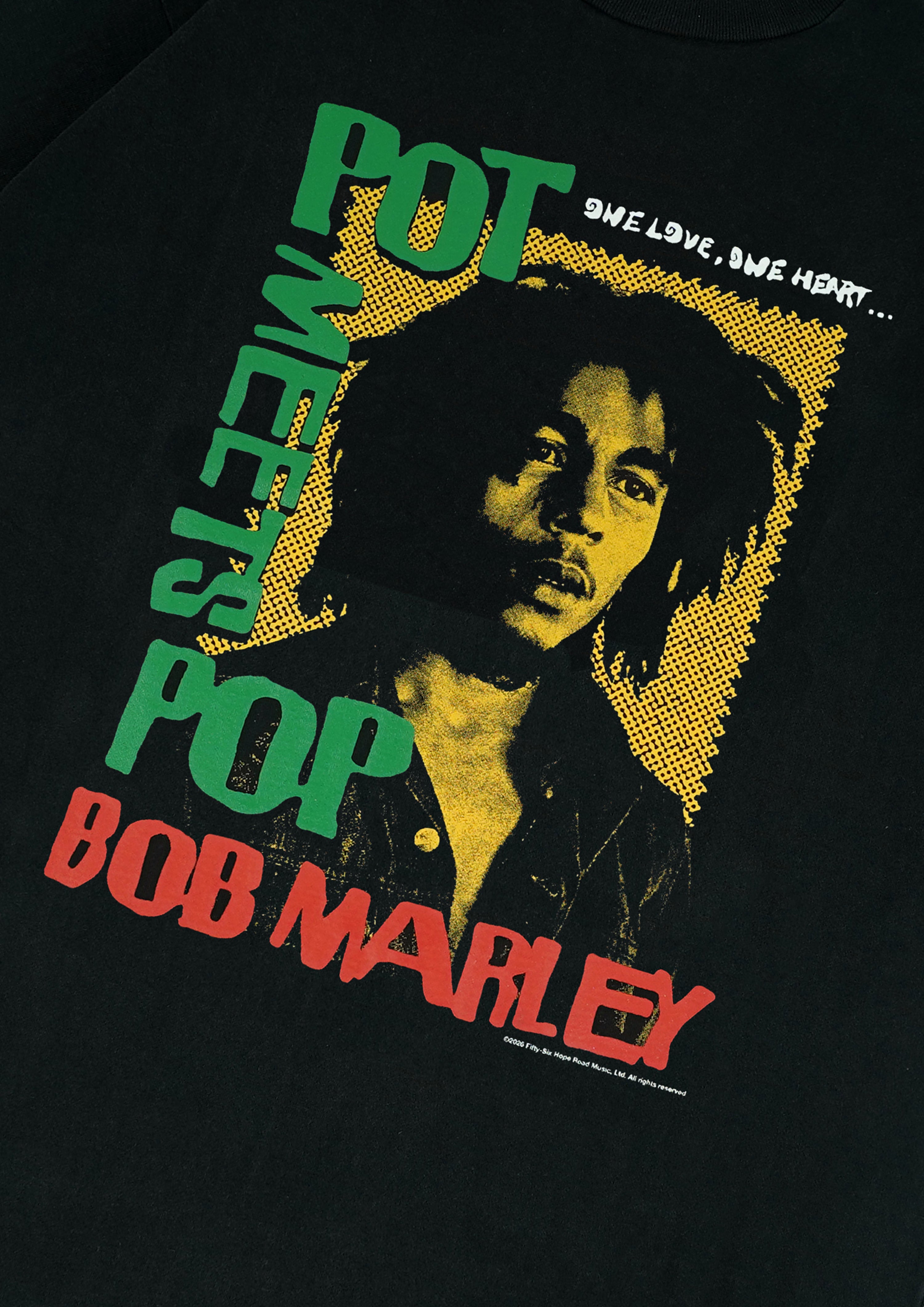 Pot Meets Pop x Bob Marley - One Love Tee Black