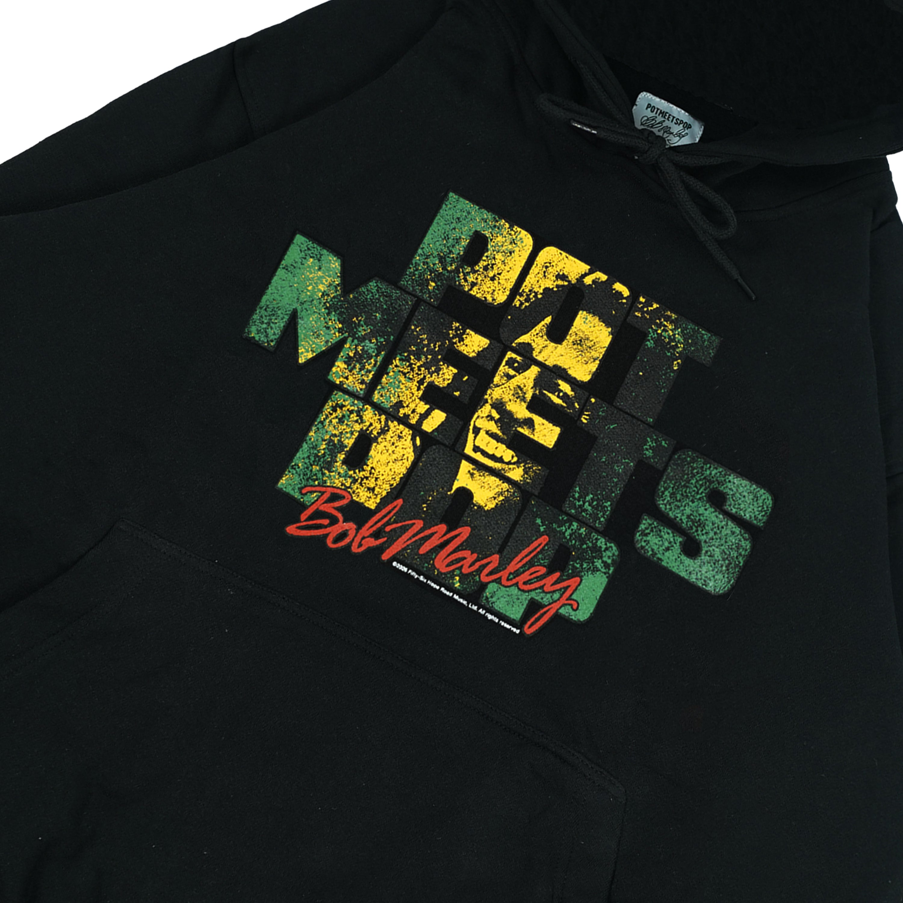 Pot Meets Pop x Bob Marley - Sunset Hoodie Black