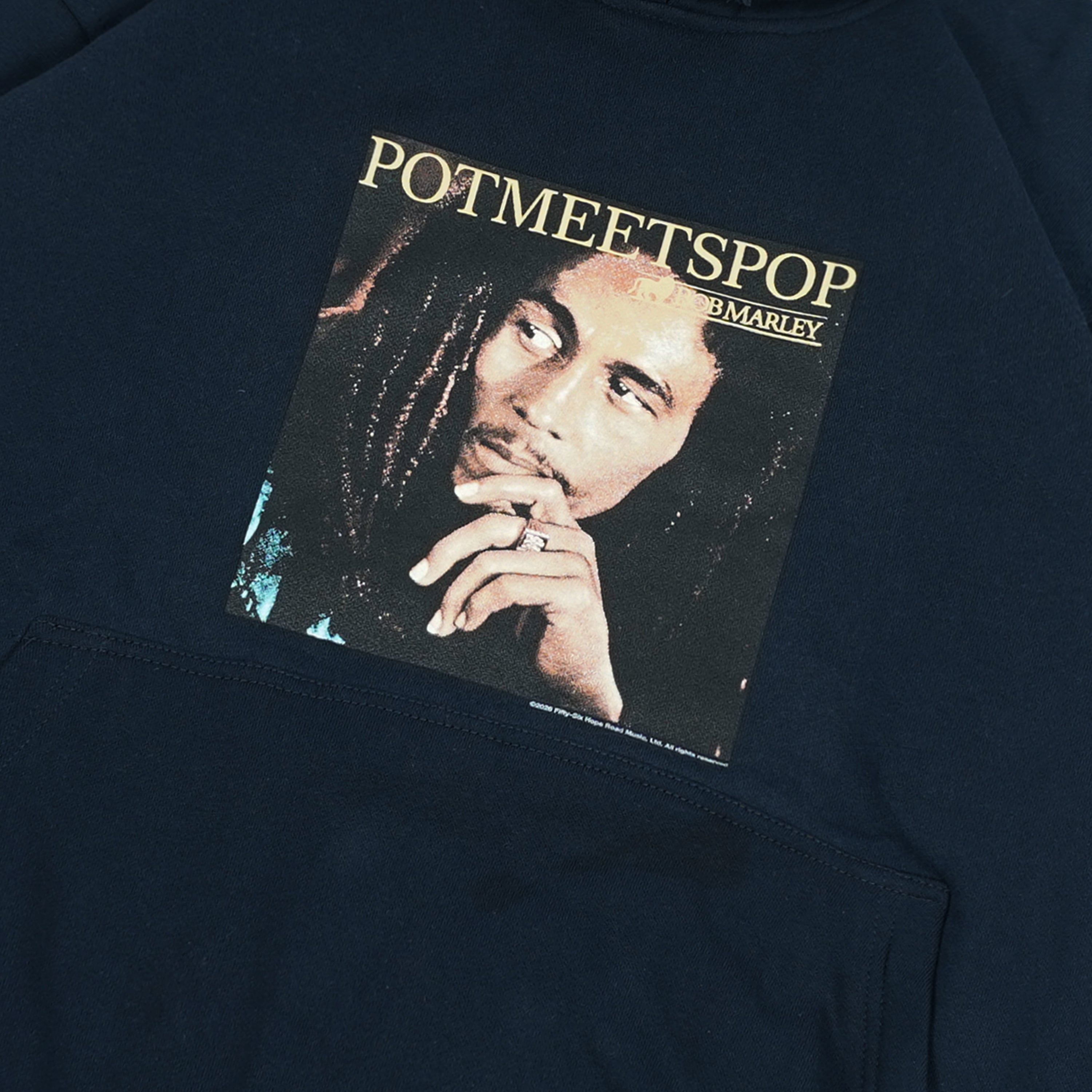 Pot Meets Pop x Bob Marley - Punky Reggae Party Hoodie Navy