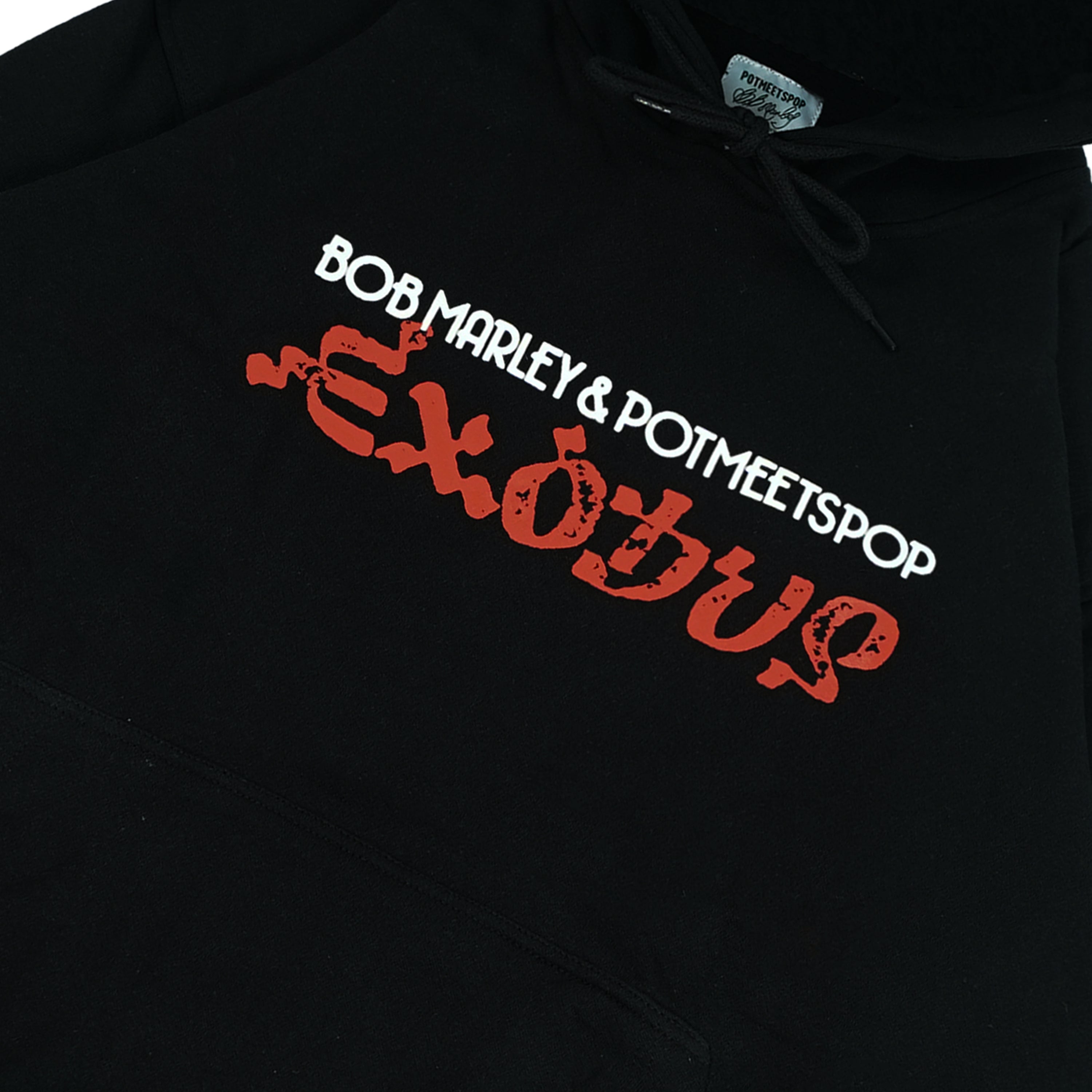 Pot Meets Pop x Bob Marley - Exodus Hoodie Black