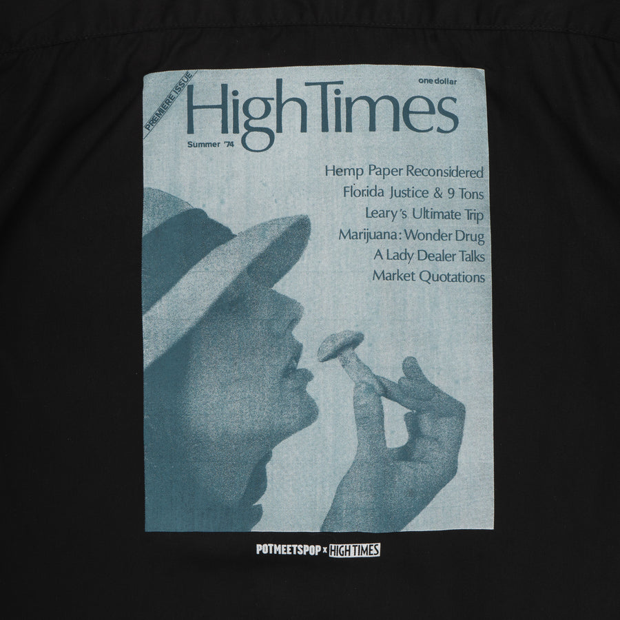 POT MEETS POP X HIGH TIMES MAGAZINE - PREMIERE ISSUE BOWLING SHIRT