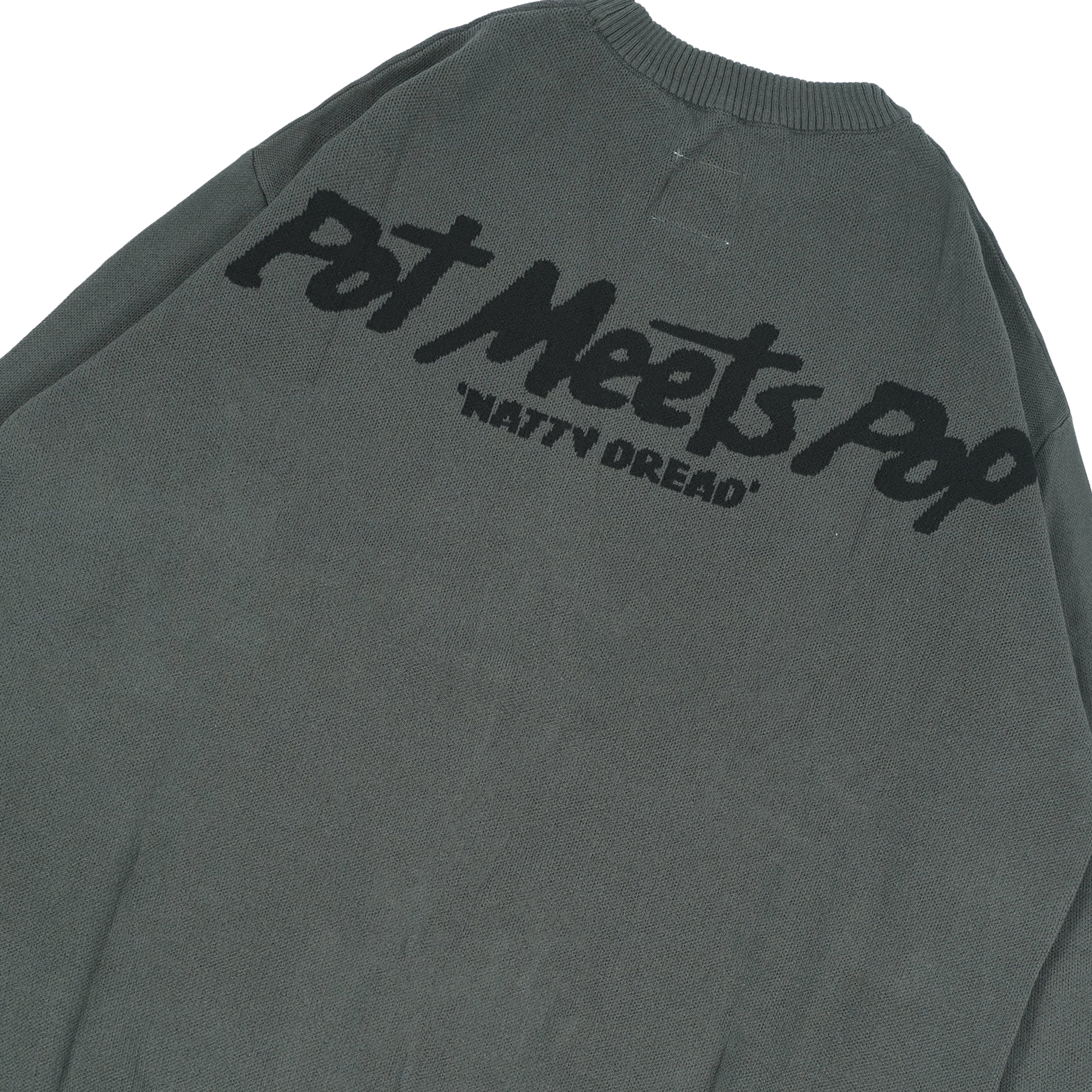 Pot Meets Pop x Bob Marley - Natty Dread Knitted Sweater Grey