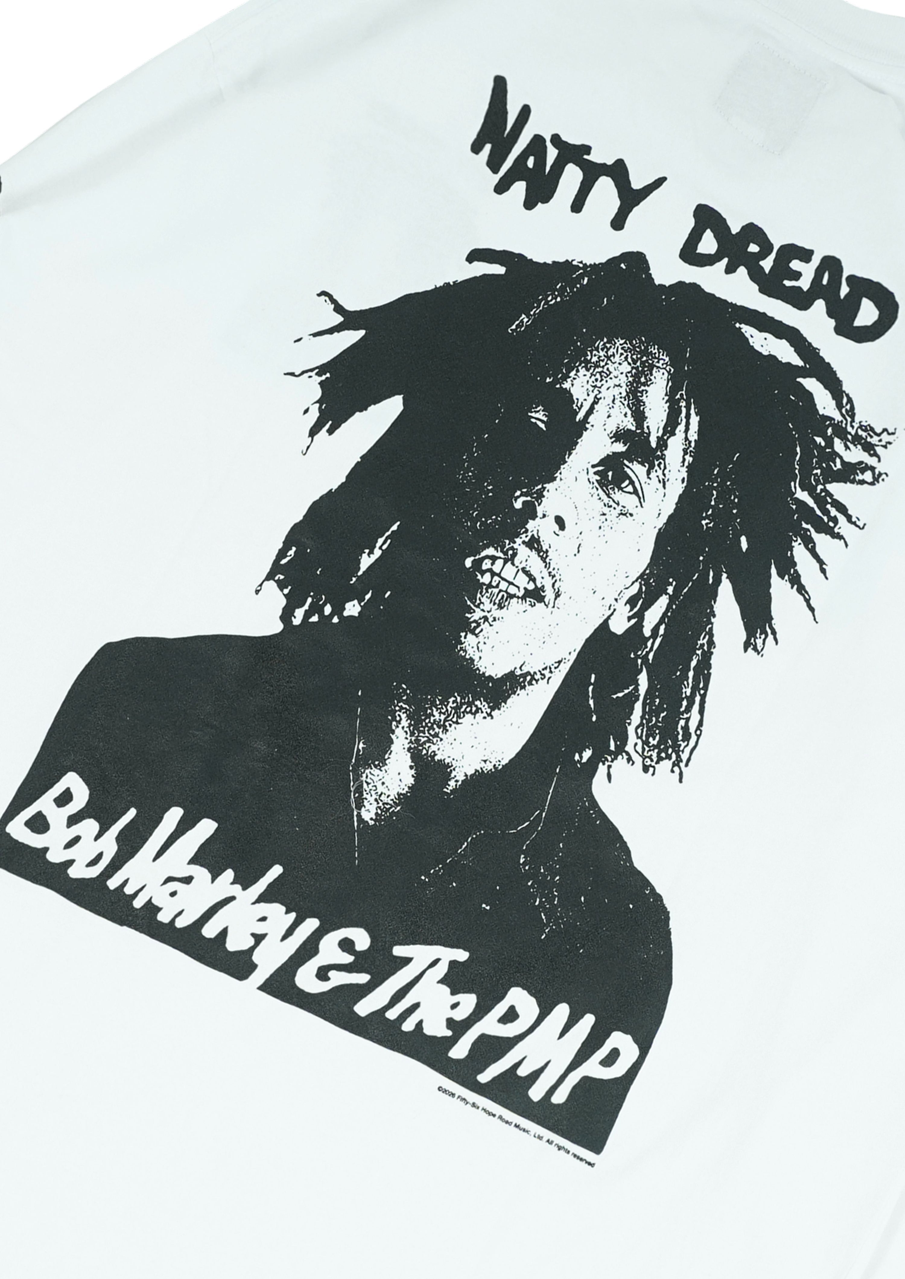 Pot Meets Pop x Bob Marley - Natty Dread Longsleeve White
