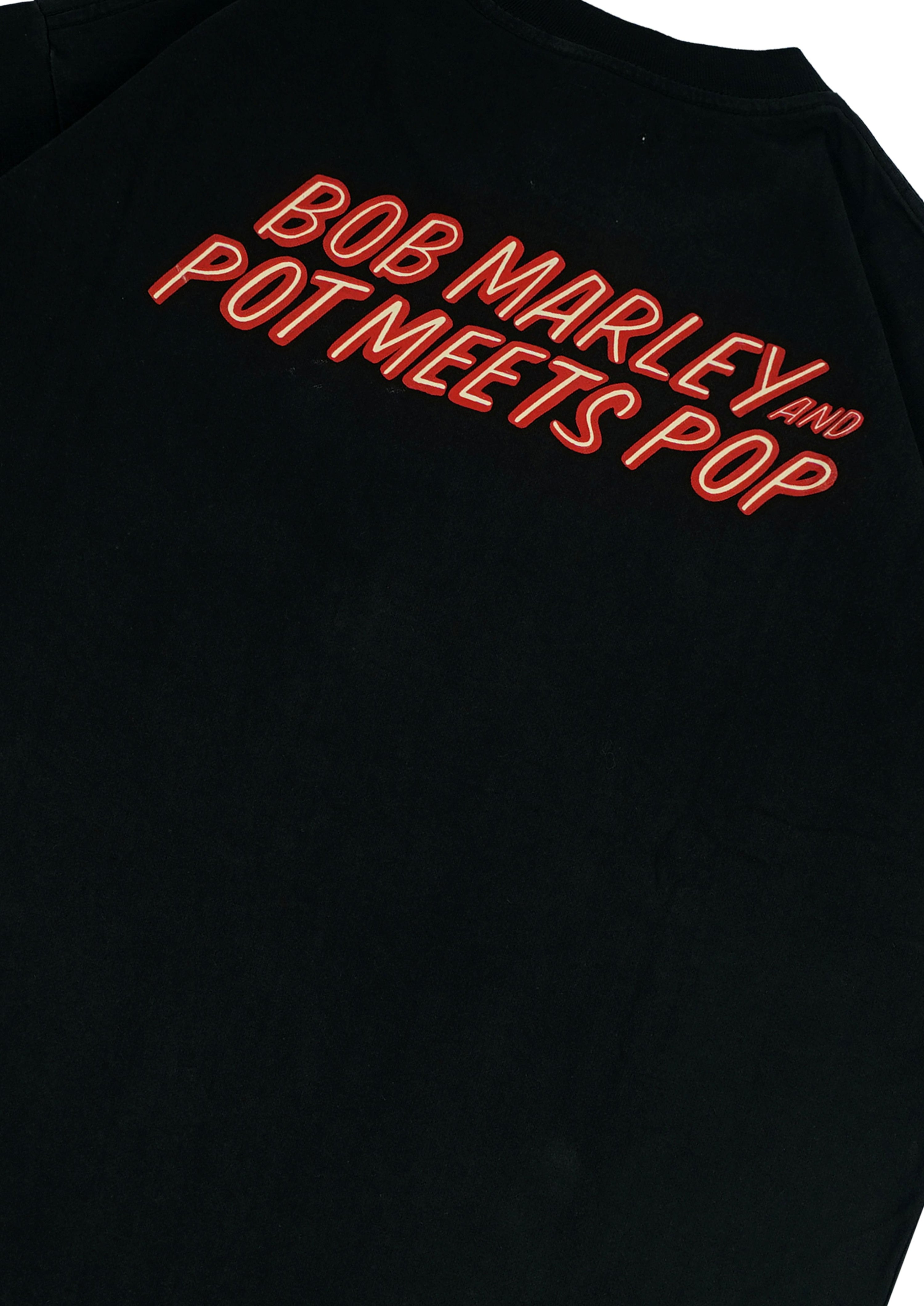 Pot Meets Pop x Bob Marley - Live Tee Black