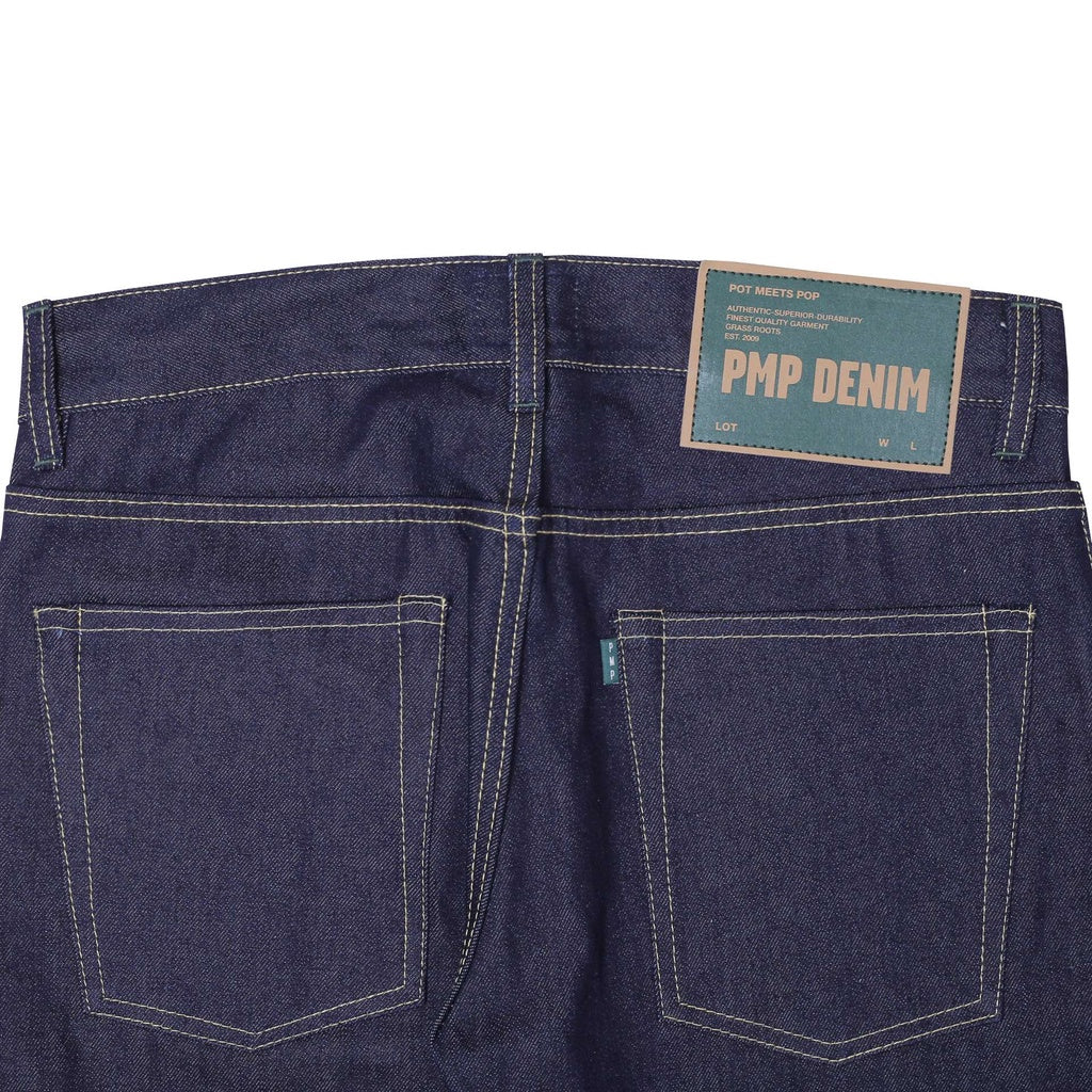 Pot Meets Pop Jeans - Pipes Deep Blue - Slim Straight Ss22