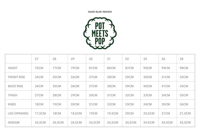Pot Meets Pop Jeans - Haze Blue Indigo - Regular Fit Ss22