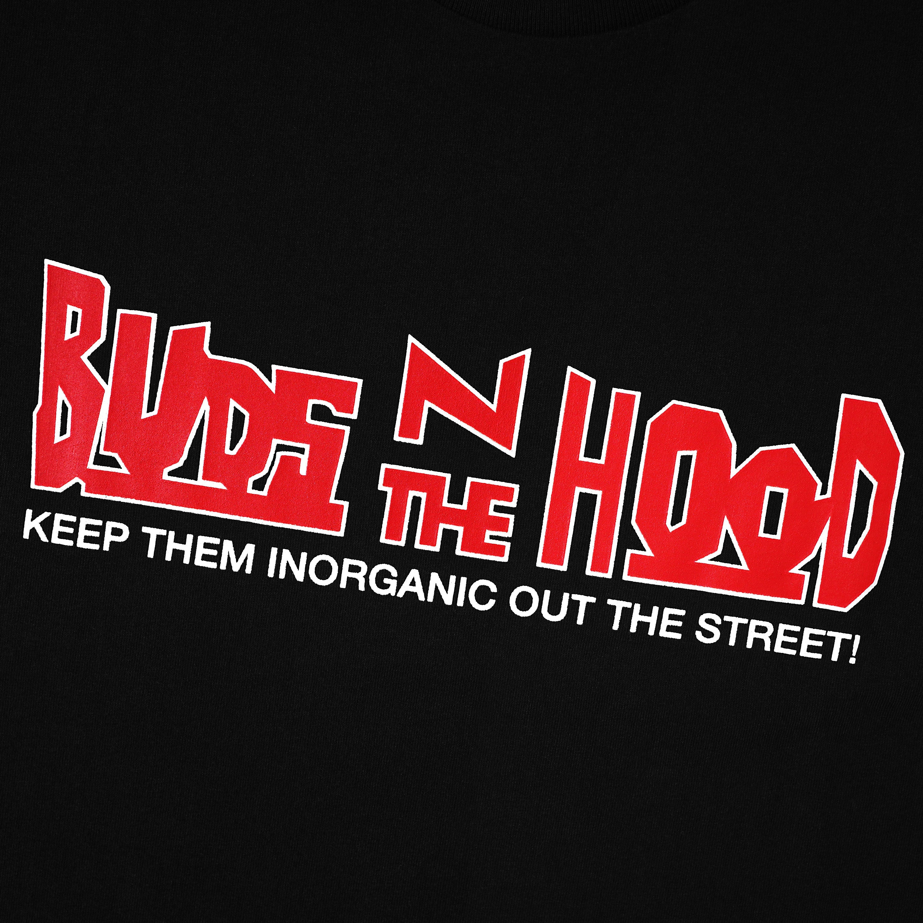 Pot Meets Pop Tshirt - Budz In The Hood Tee Black Ss25