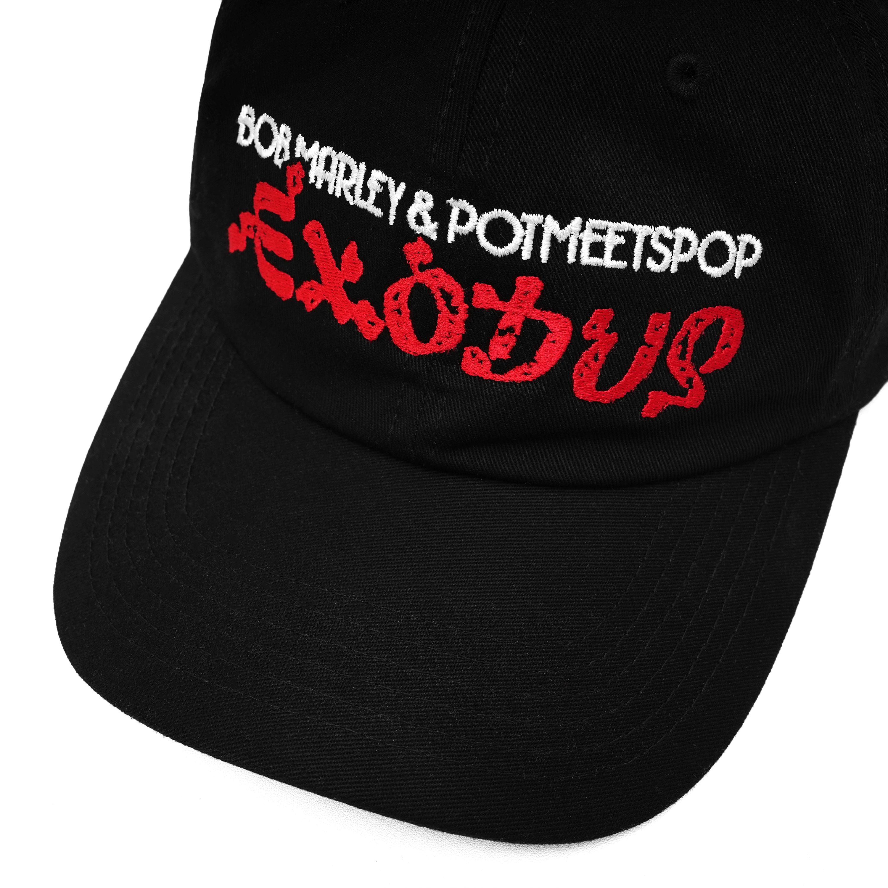 Pot Meets Pop x Bob Marley - Exodus Dad Cap Black
