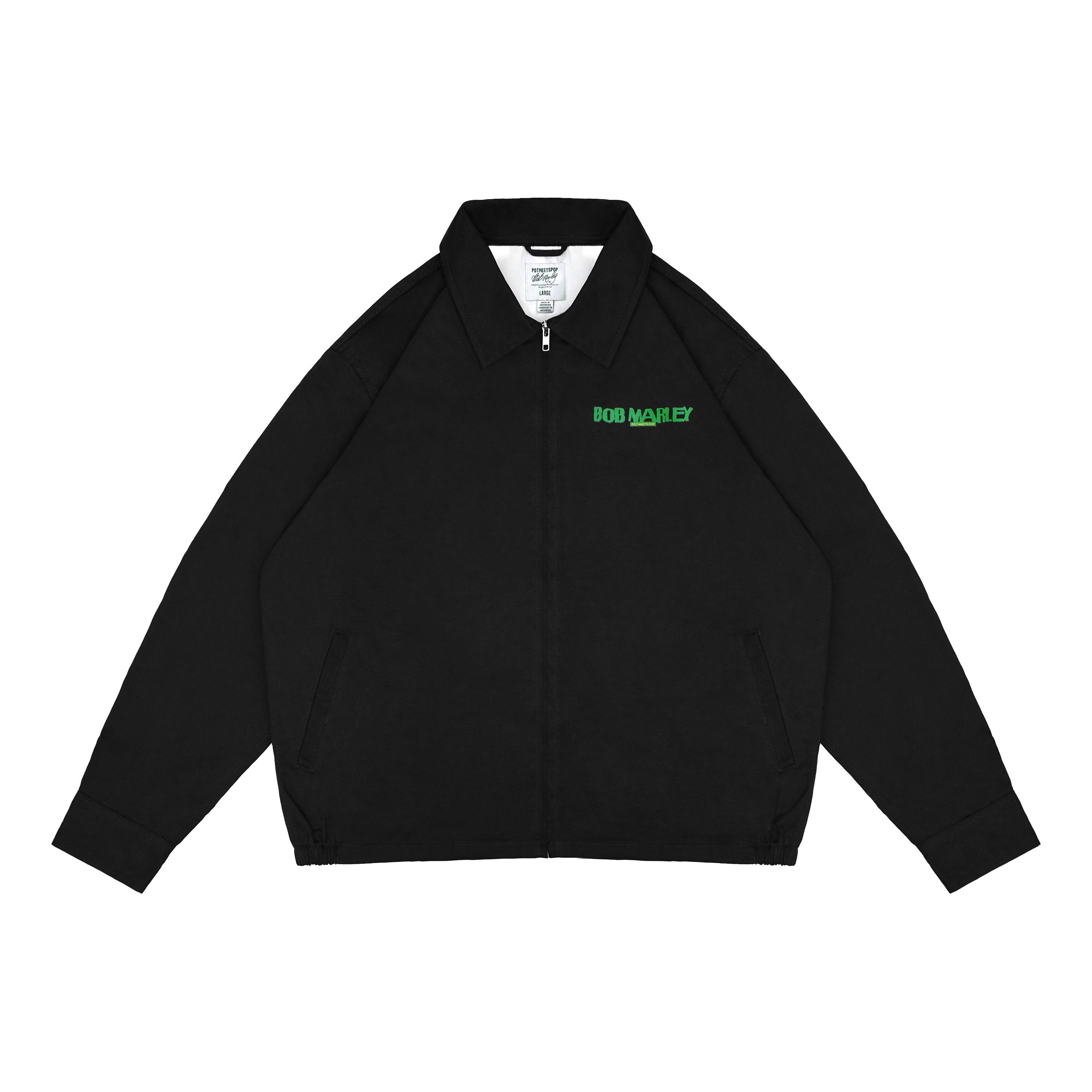 Pot Meets Pop x Bob Marley - One Love Souvenir Jacket Black