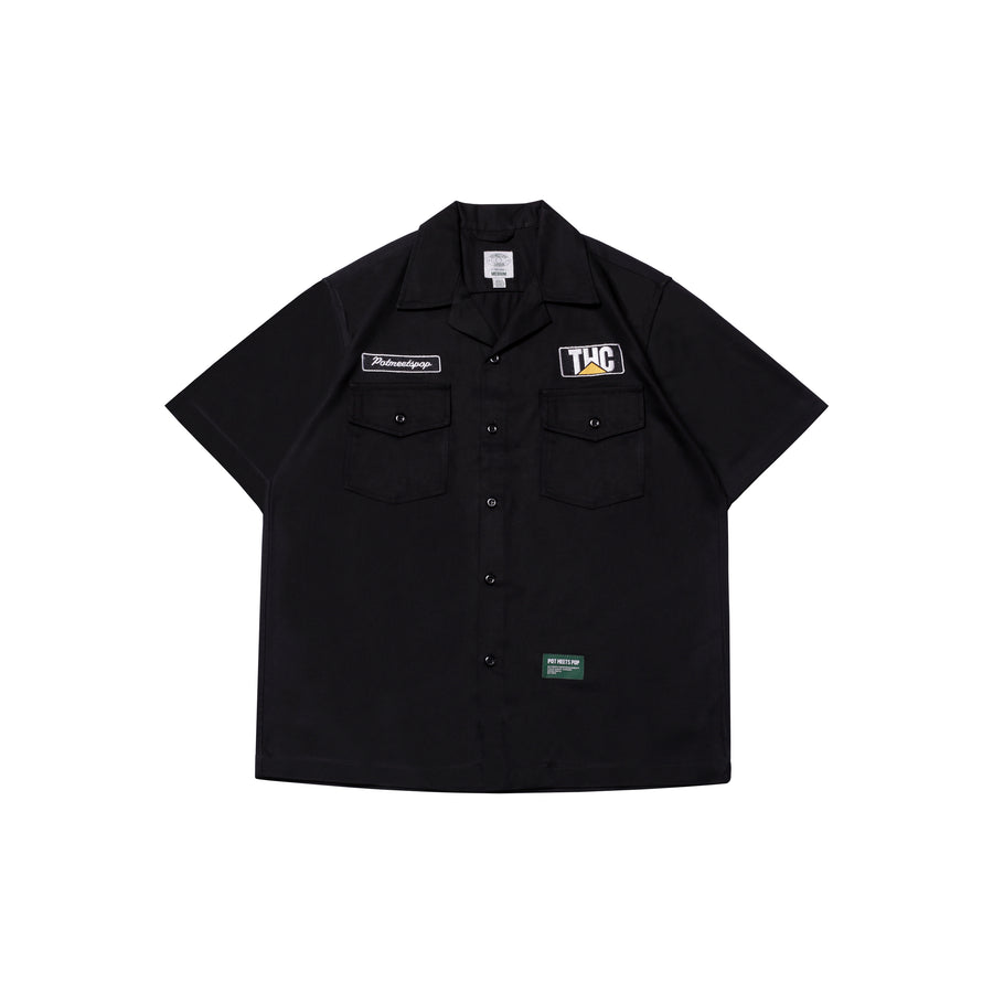 POT MEETS POP - THC WORKSHIRT BLACK SS`25