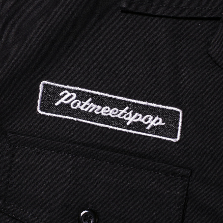 POT MEETS POP - THC WORKSHIRT BLACK SS`25