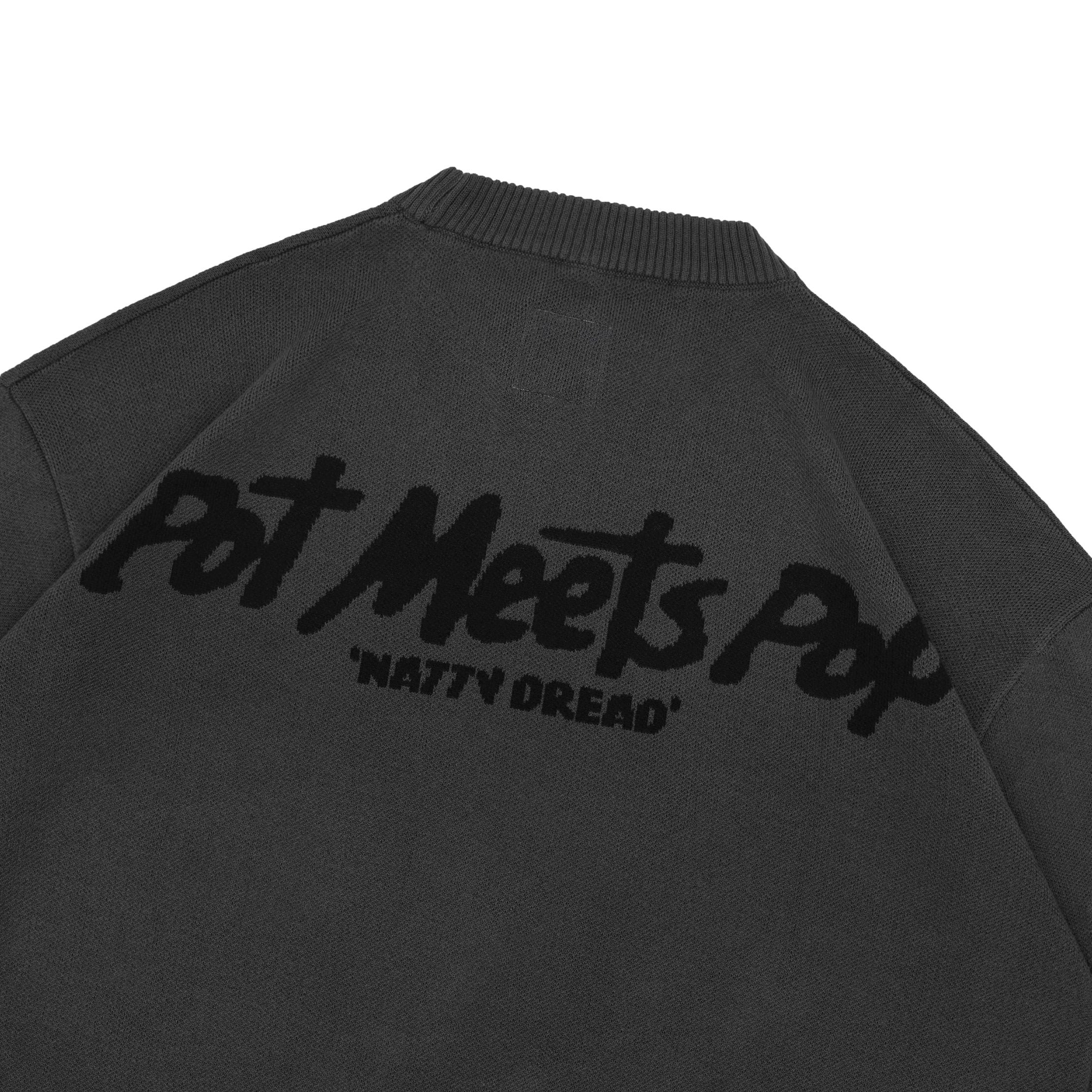 Pot Meets Pop x Bob Marley - Natty Dread Knitted Sweater Grey