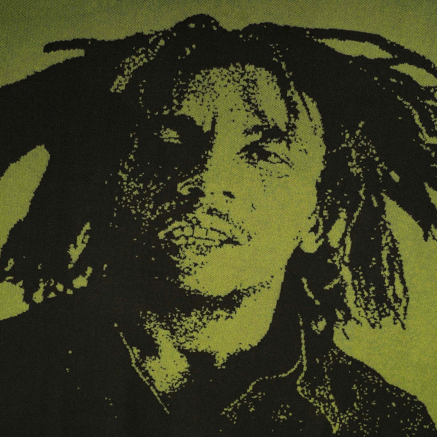 Pot Meets Pop x Bob Marley - Natty Dread Knitted Sweater Green