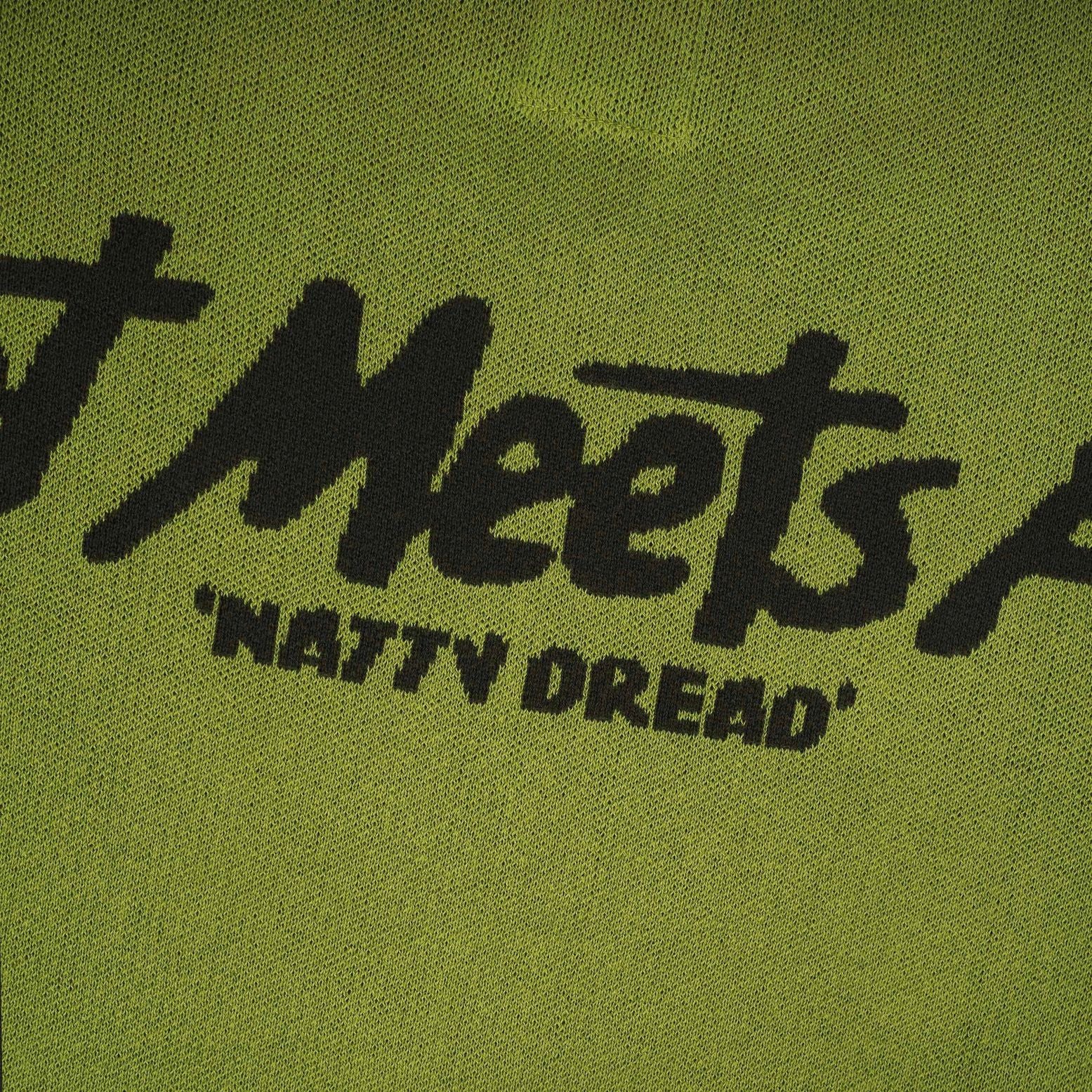 Pot Meets Pop x Bob Marley - Natty Dread Knitted Sweater Green
