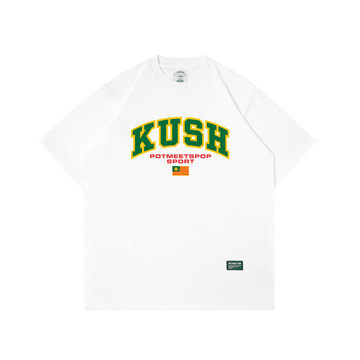 POT MEETS POP - KUSH TEE WHITE SS`25