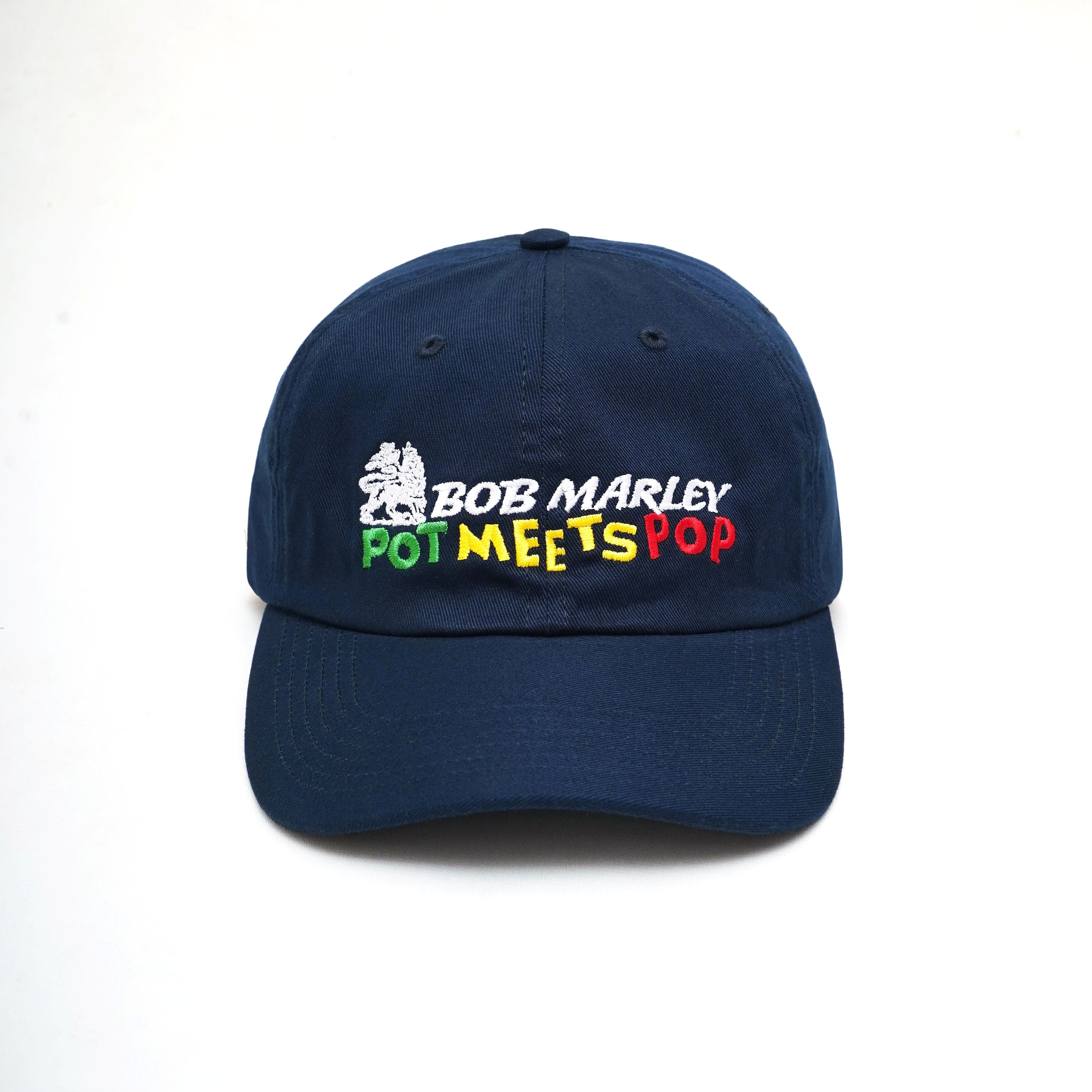 Pot Meets Pop x Bob Marley - Lion Dad Cap Navy