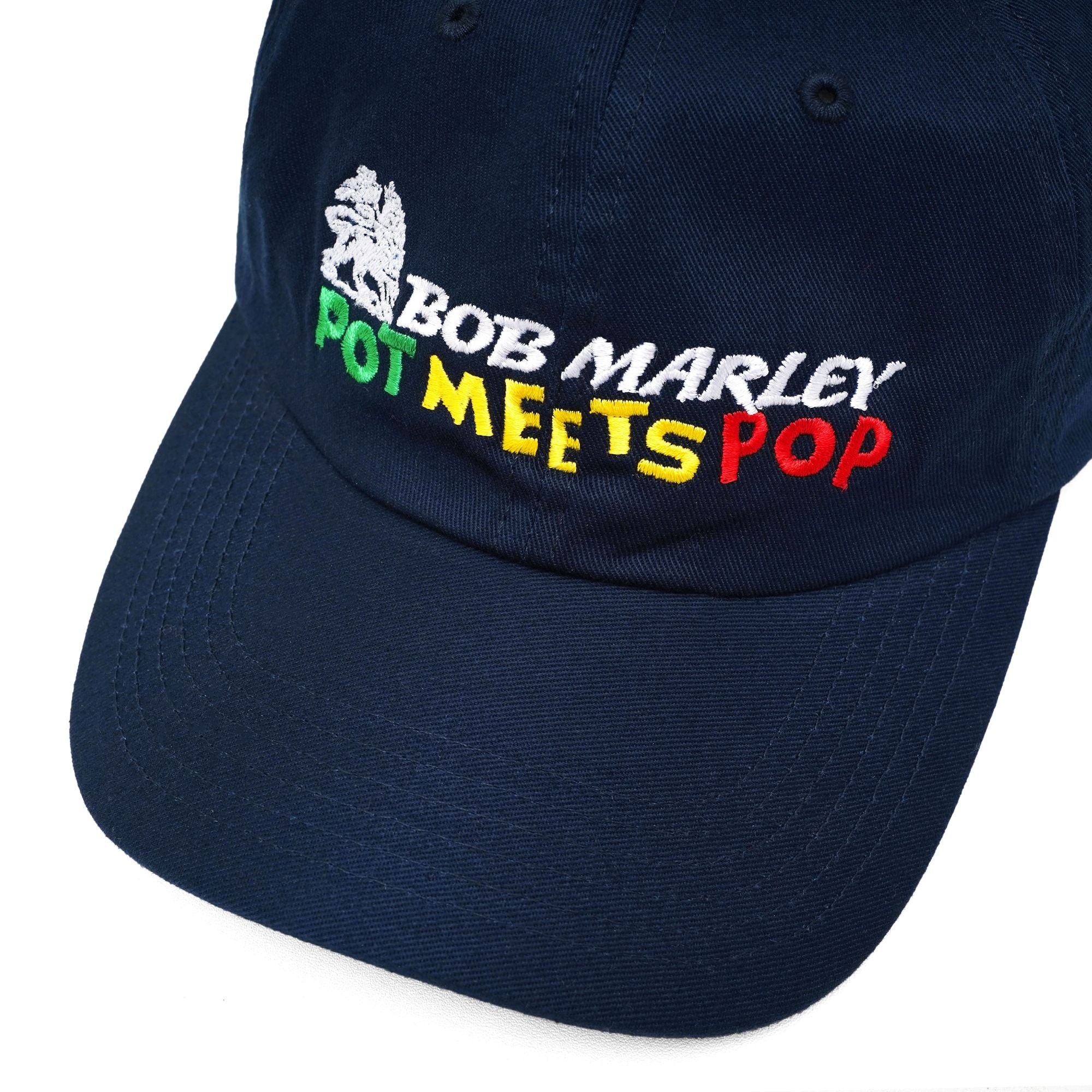 Pot Meets Pop x Bob Marley - Lion Dad Cap Navy