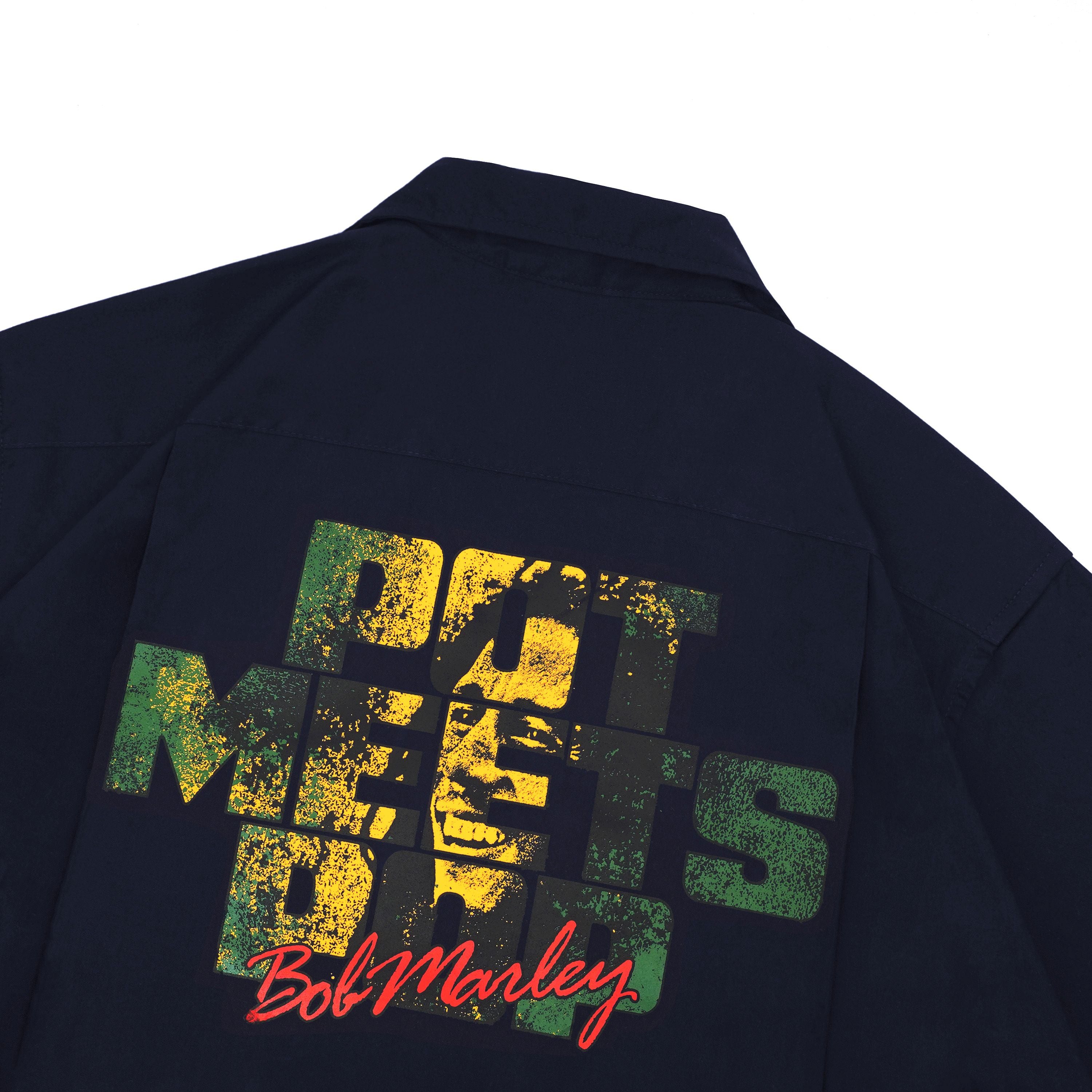 Pot Meets Pop x Bob Marley - Sunset Workshirt Navy