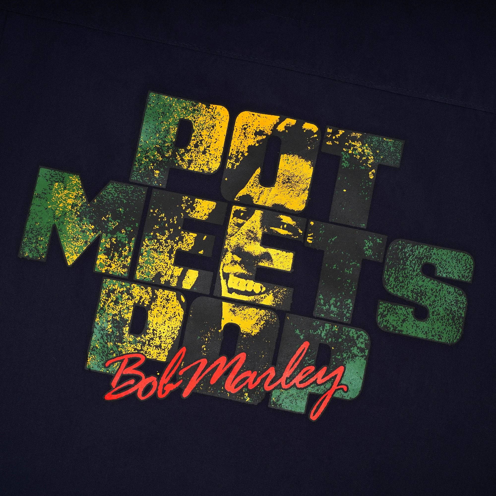 Pot Meets Pop x Bob Marley - Sunset Workshirt Navy