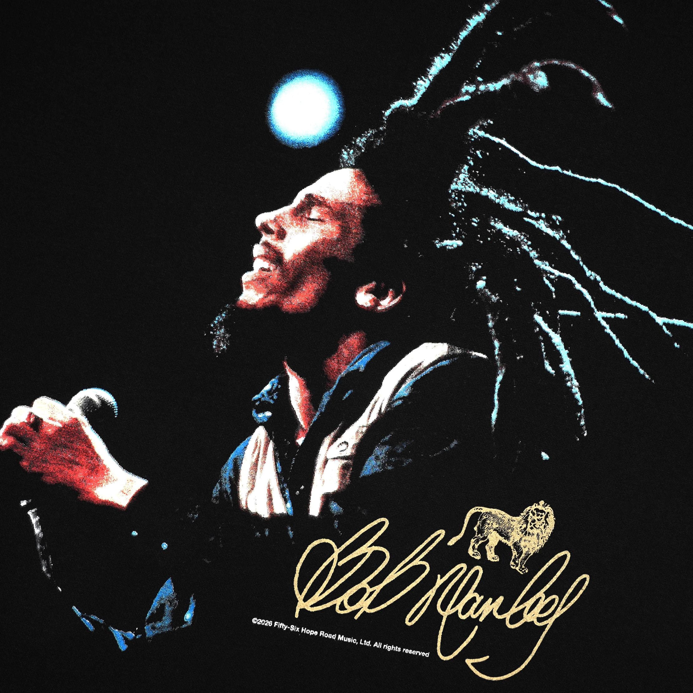 Pot Meets Pop x Bob Marley - Live Tee Black