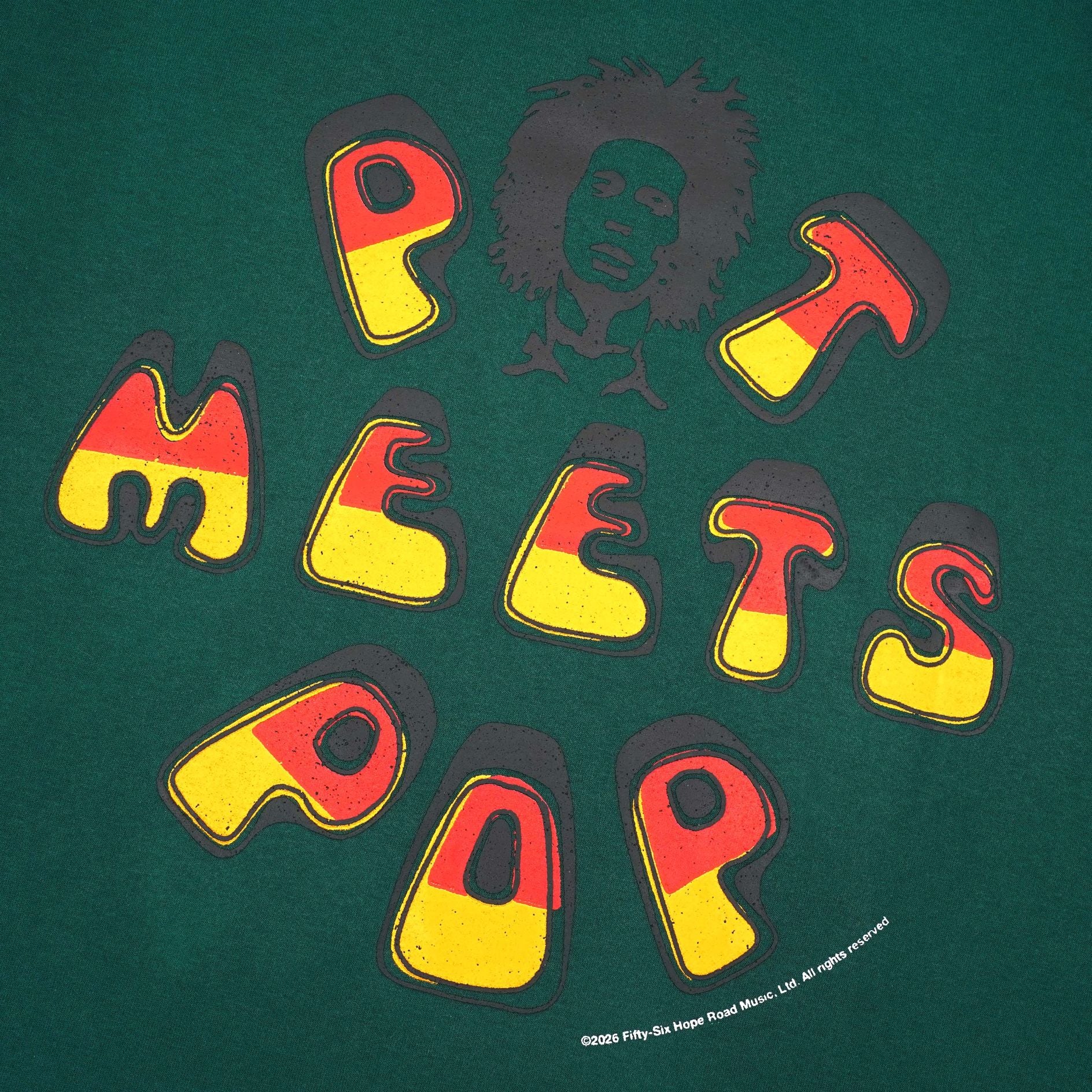 Pot Meets Pop x Bob Marley - Tuff Gong Tee Green