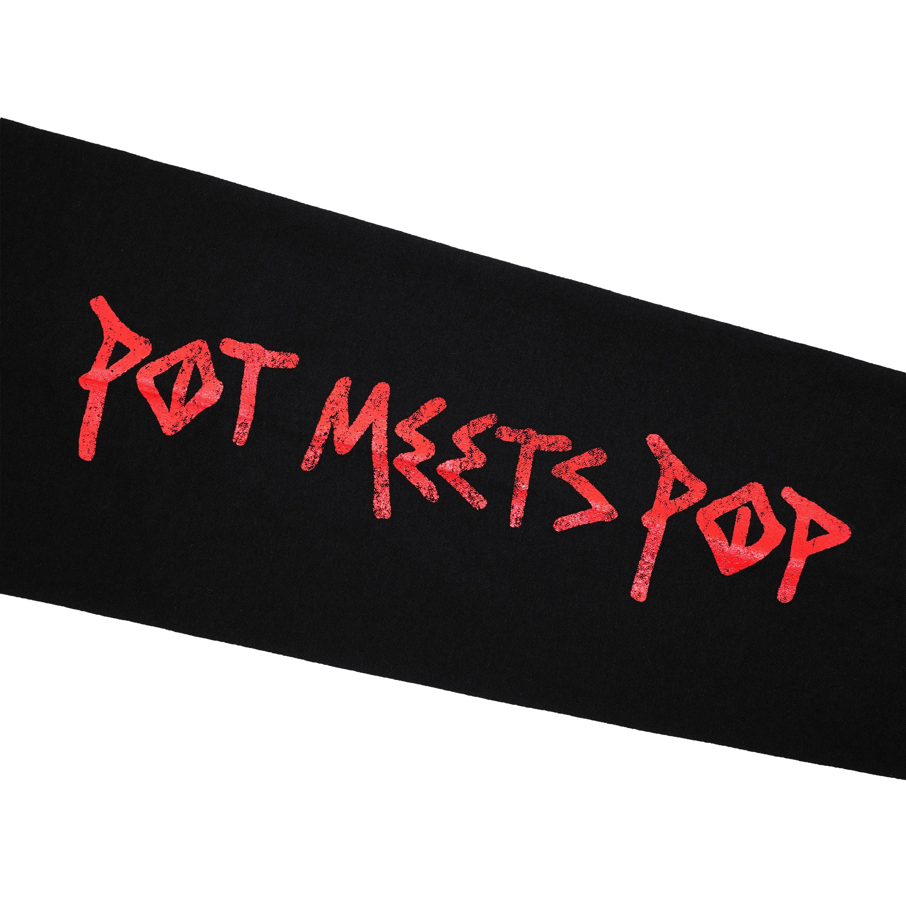 Pot Meets Pop x Bob Marley - Catch A fire Longsleeve Black